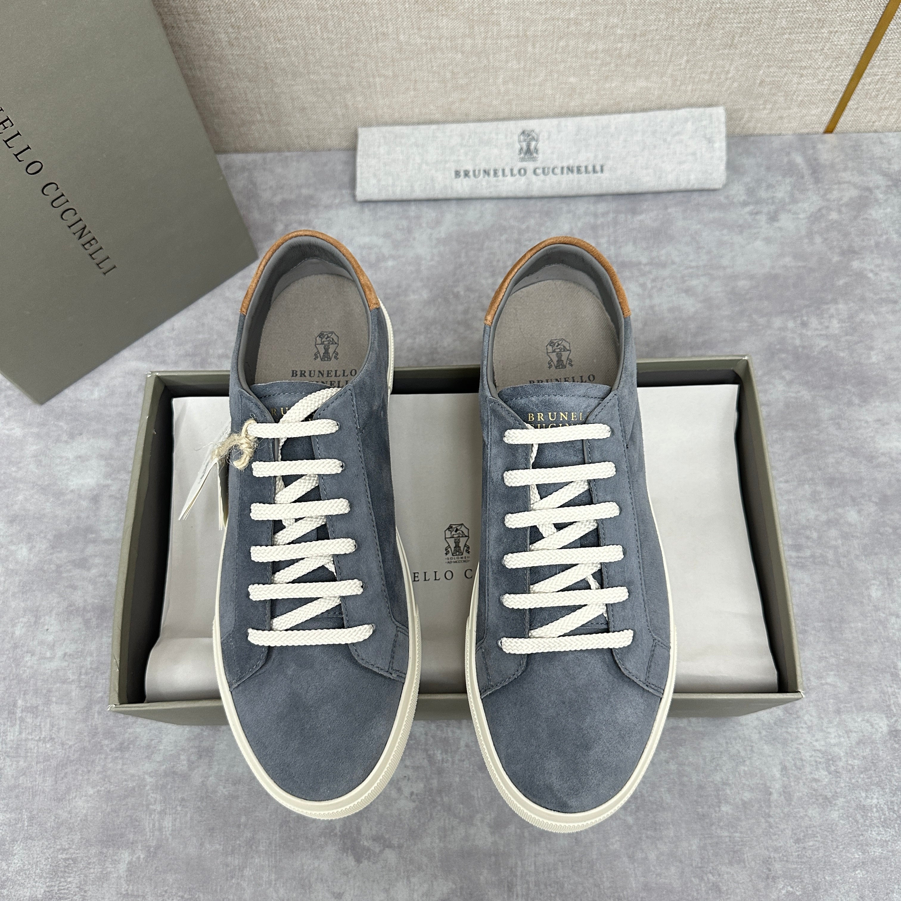 Grey, Blue Grey and Navy Blue Shoes