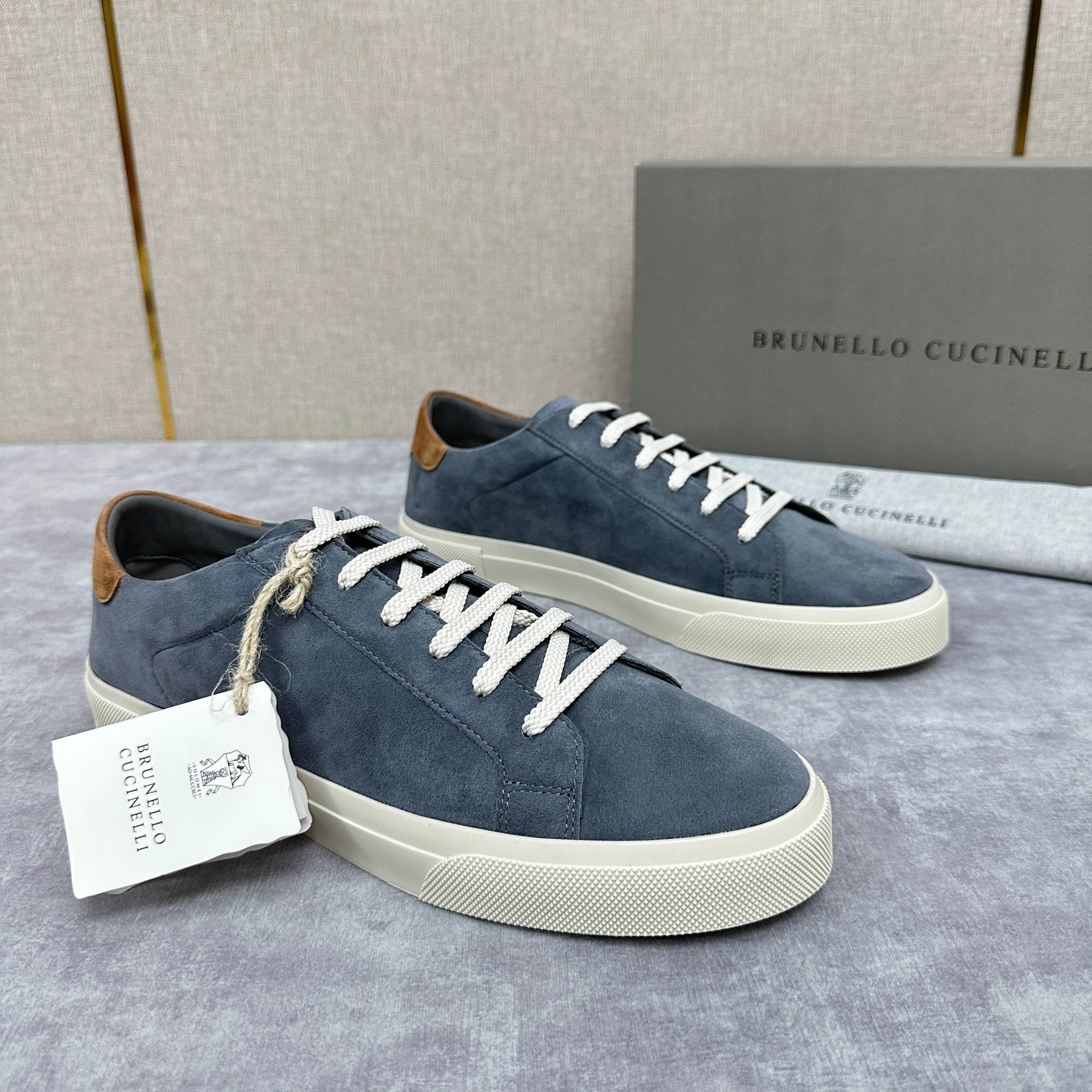 Grey, Blue Grey and Navy Blue Shoes