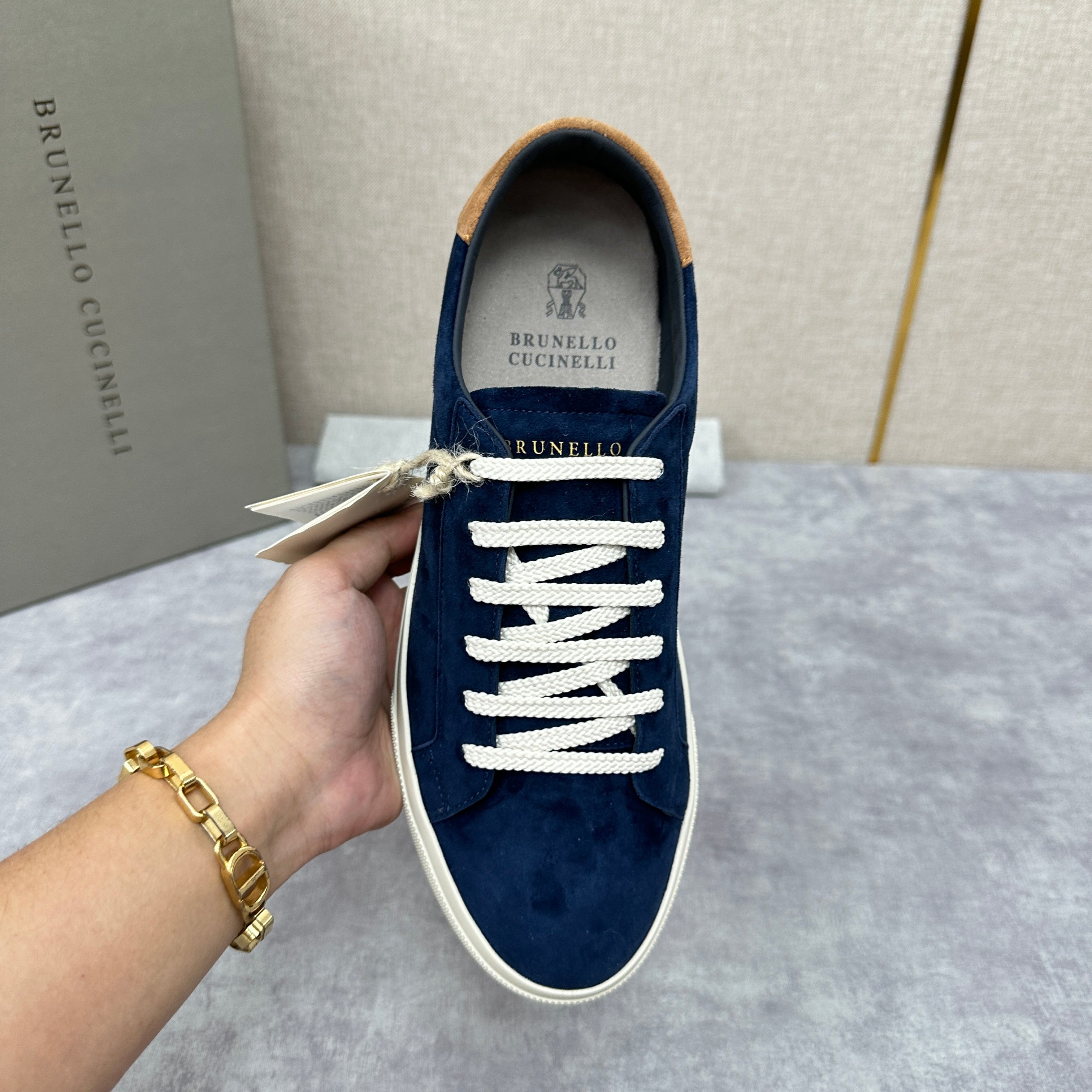 Grey, Blue Grey and Navy Blue Shoes