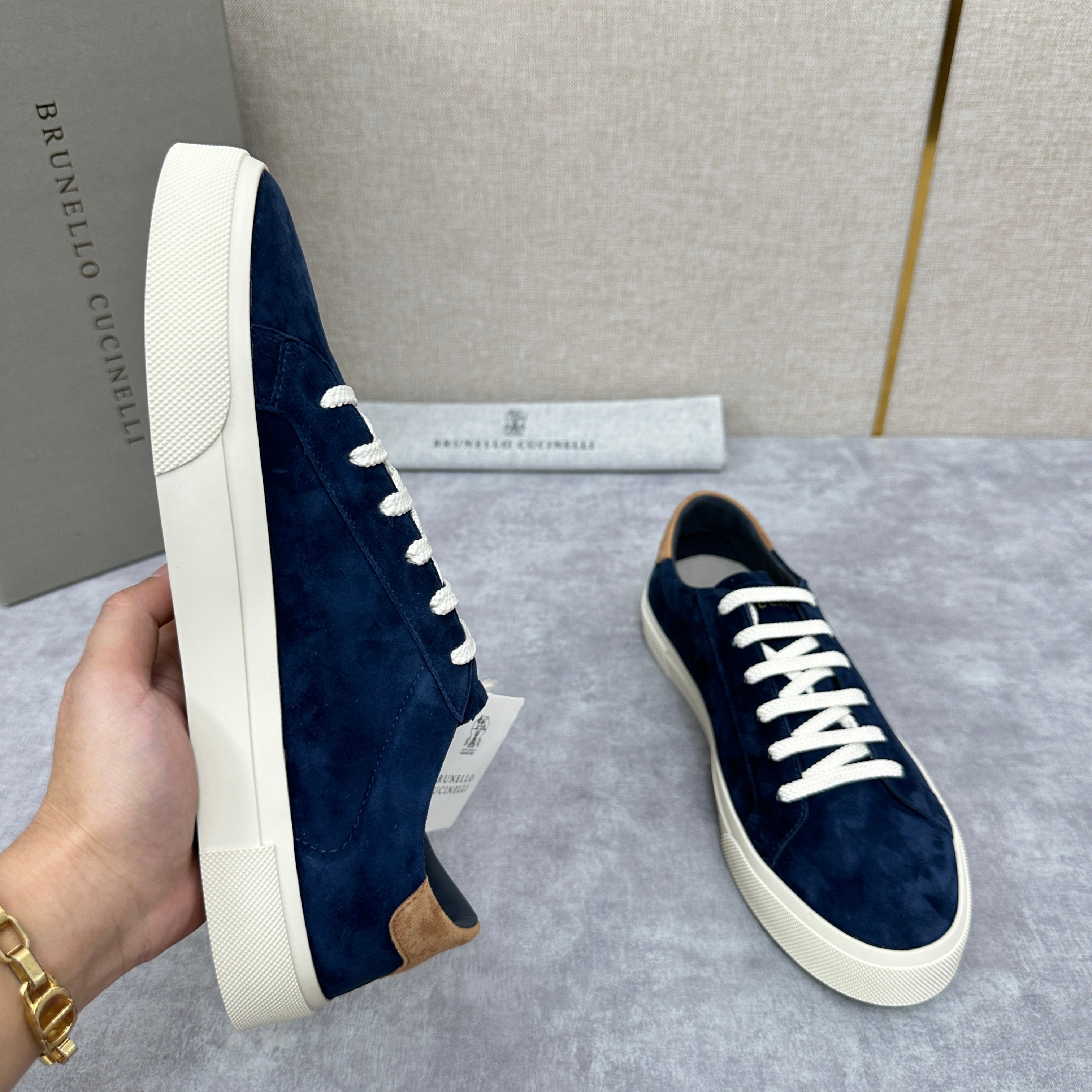 Grey, Blue Grey and Navy Blue Shoes