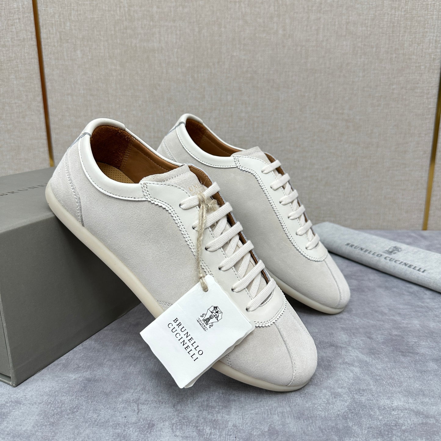 White, Grey and Black Shoes