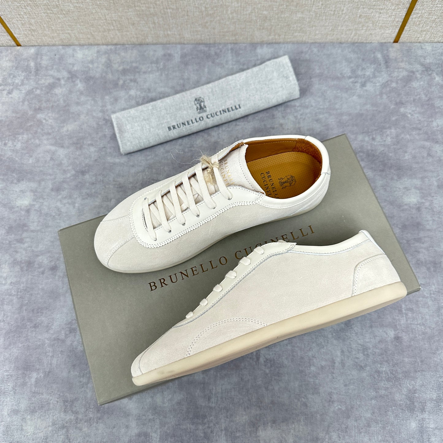 White, Grey and Black Shoes