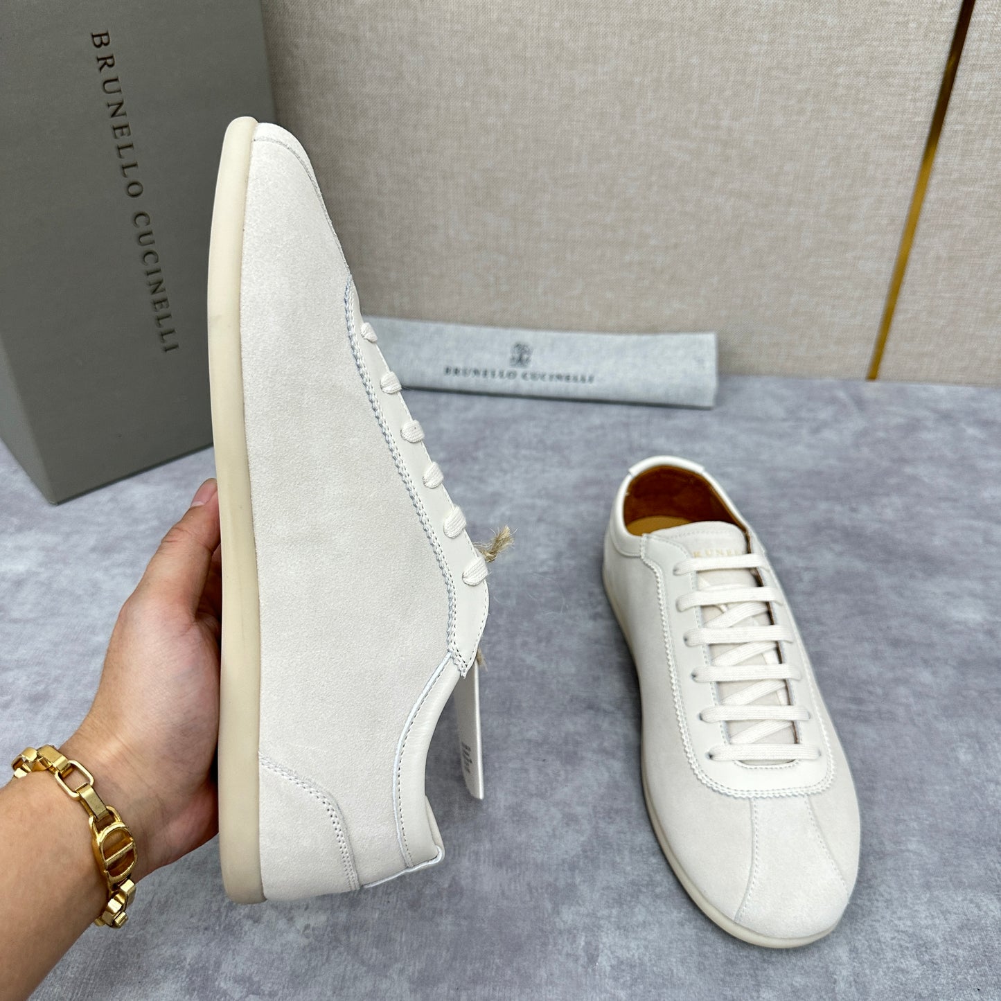 White, Grey and Black Shoes