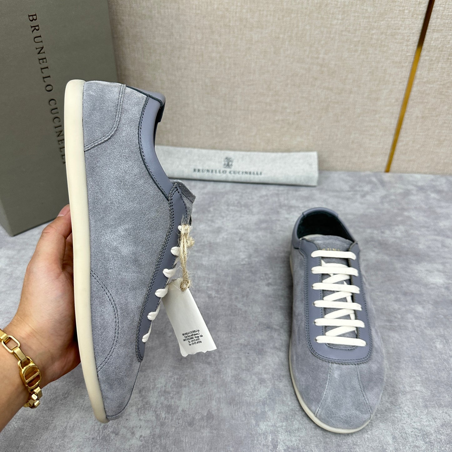 White, Grey and Black Shoes