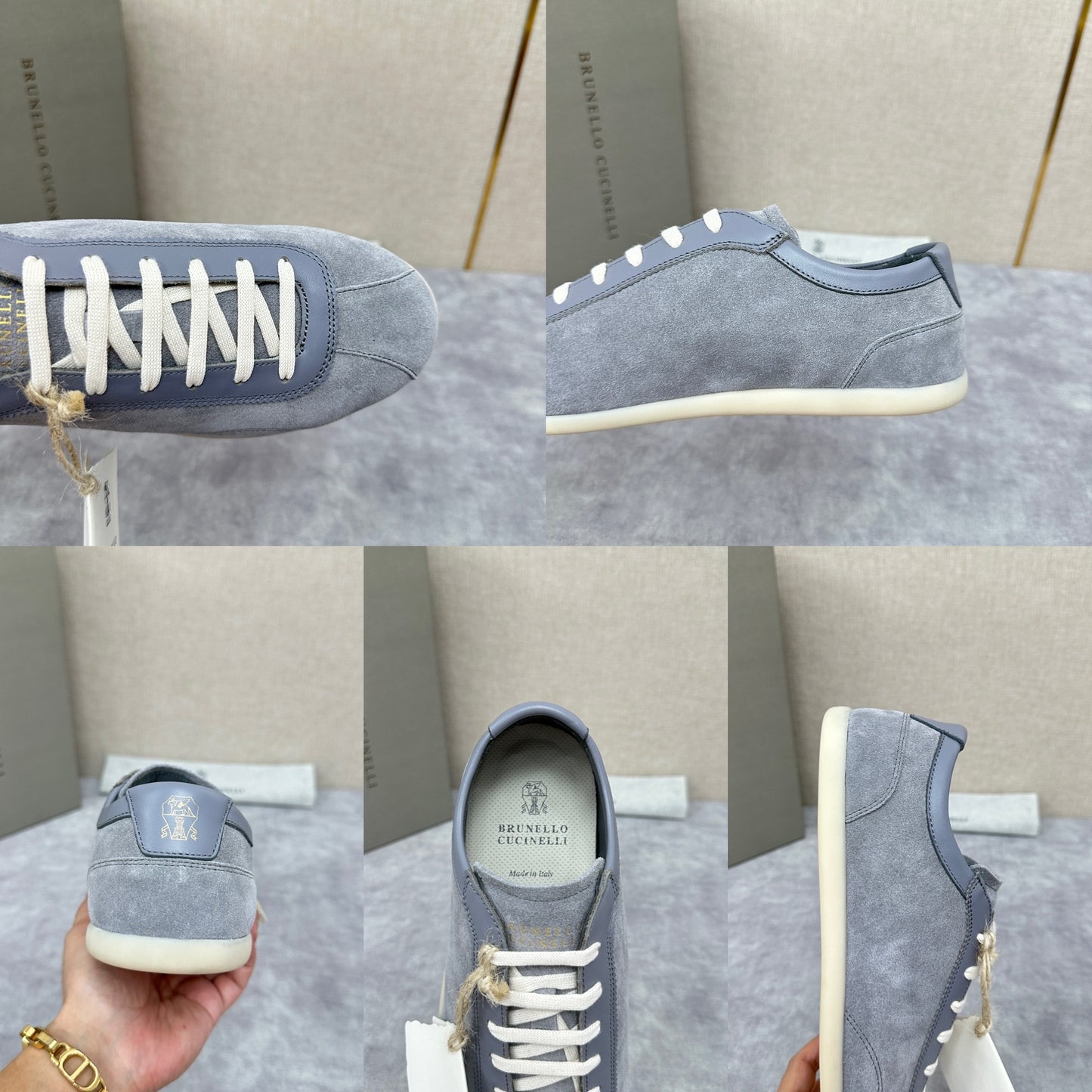 White, Grey and Black Shoes