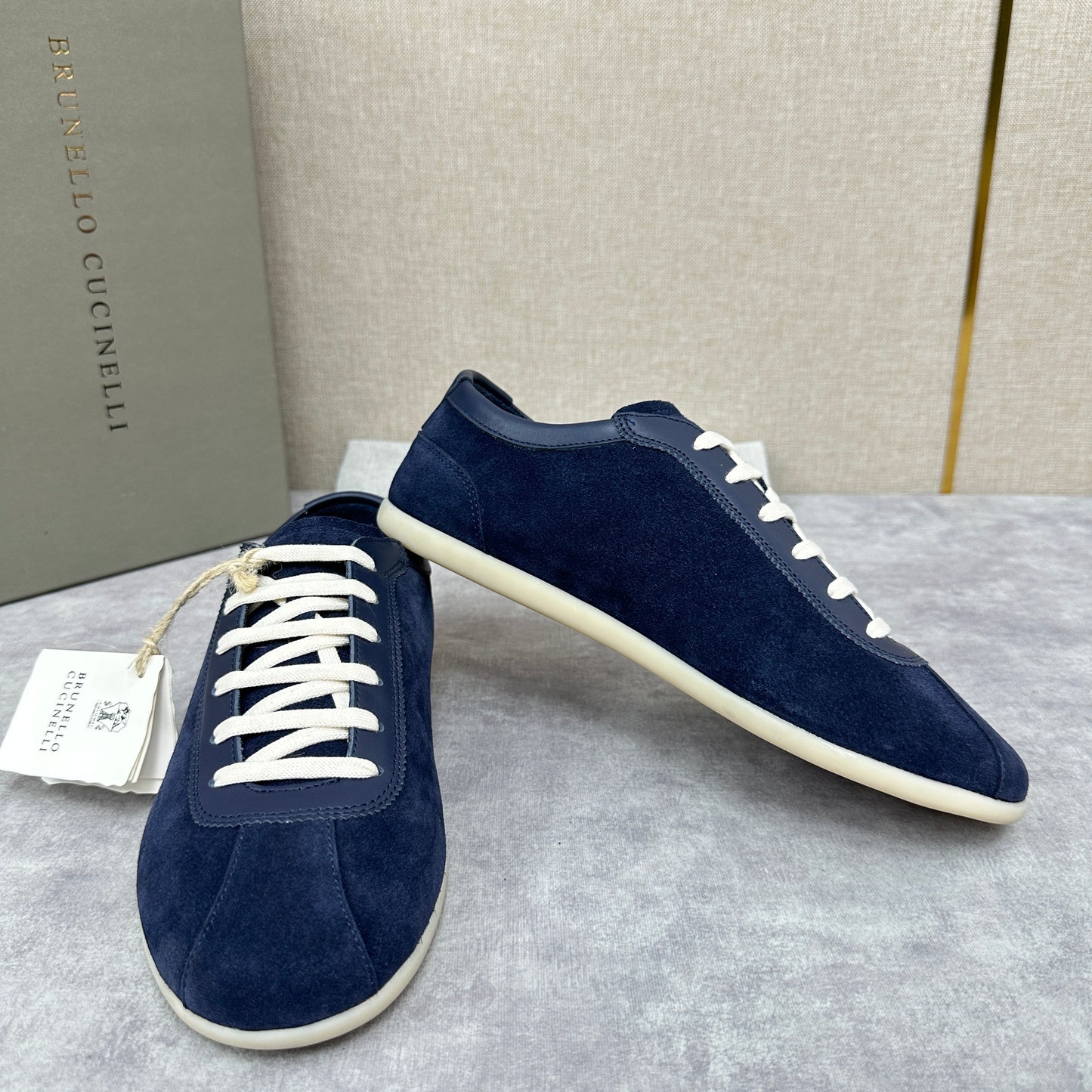 Olive Green, Navy Blue and Black Shoes