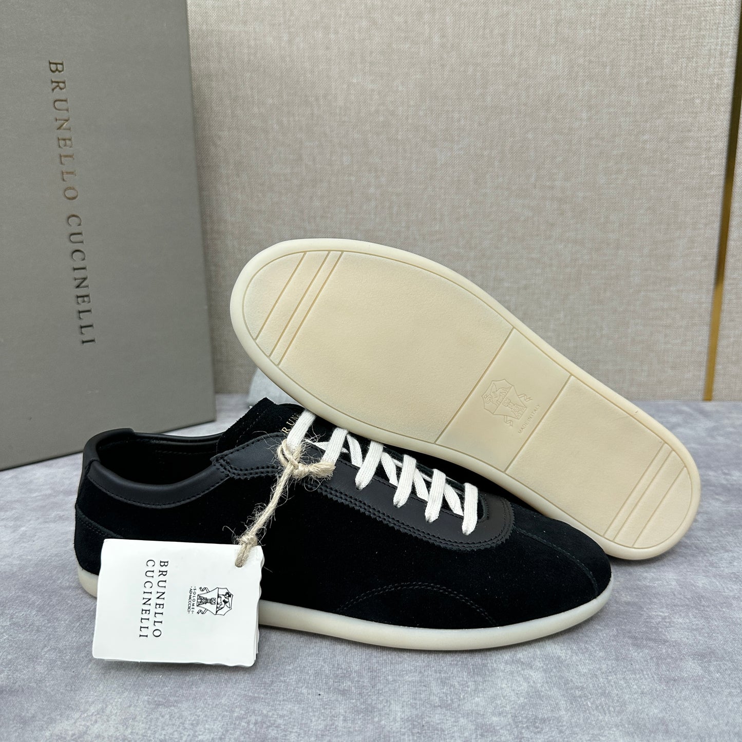 White, Grey and Black Shoes