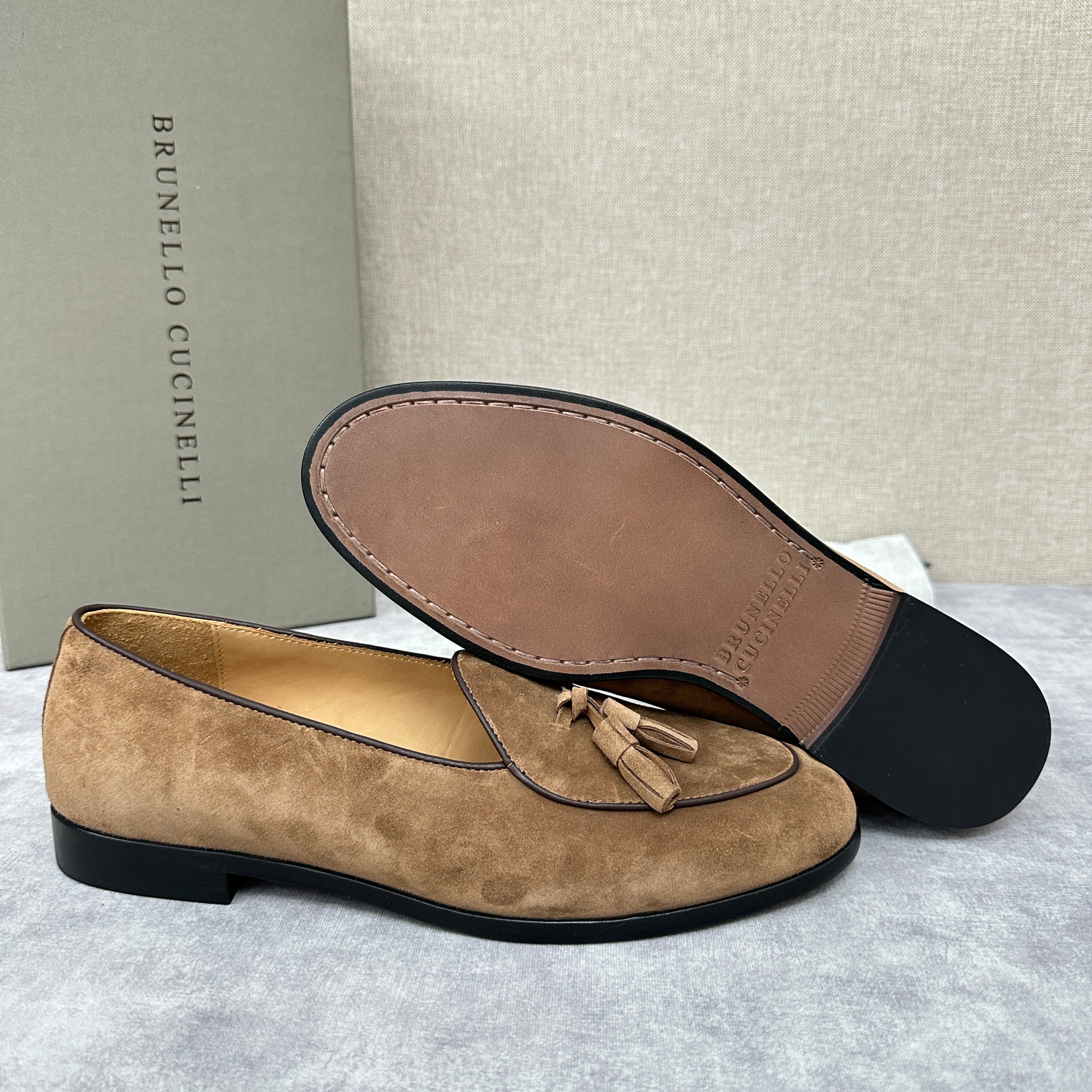 Light brown, Brown, Dark brown and Blue Shoes - FashionHype.xyz