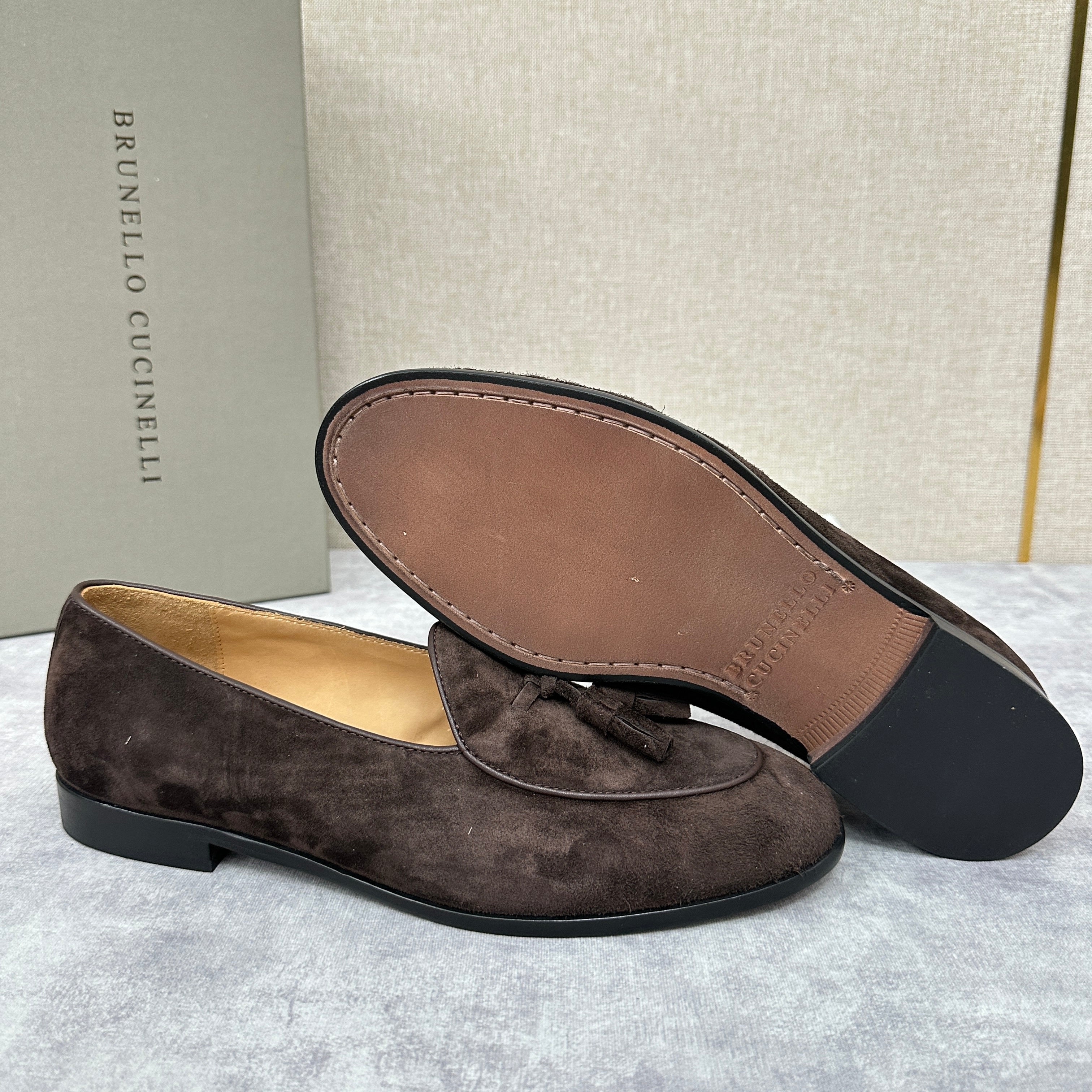 Light brown, Brown, Dark brown and Blue Shoes - FashionHype.xyz