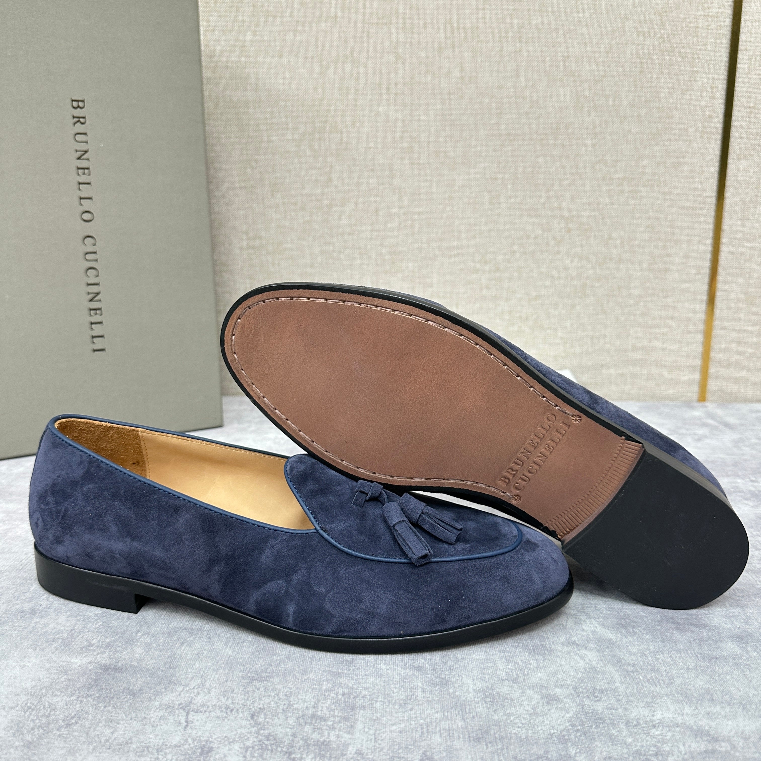 Light brown, Brown, Dark brown and Blue Shoes - FashionHype.xyz