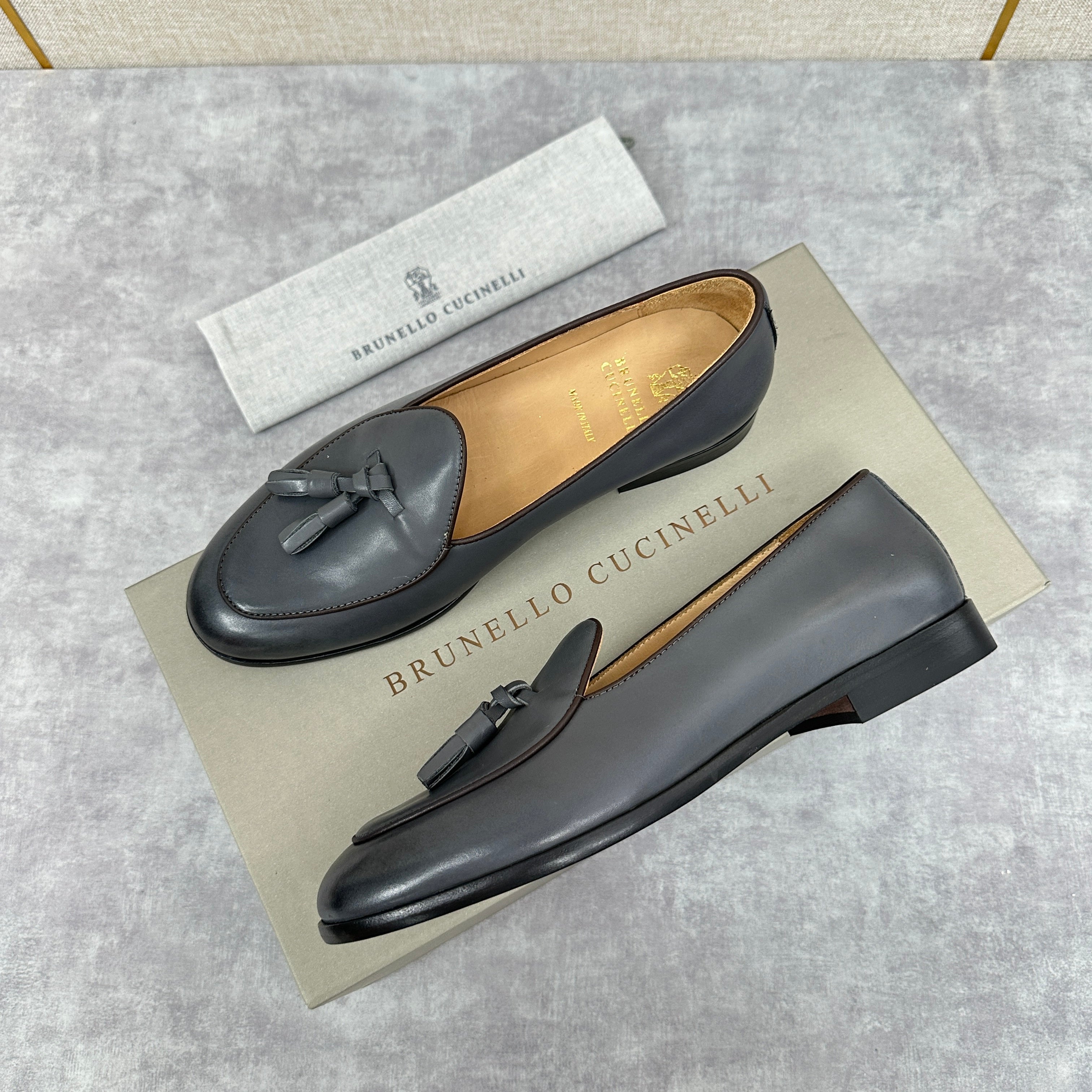 Black, Dark brown and Dark grey Shoes