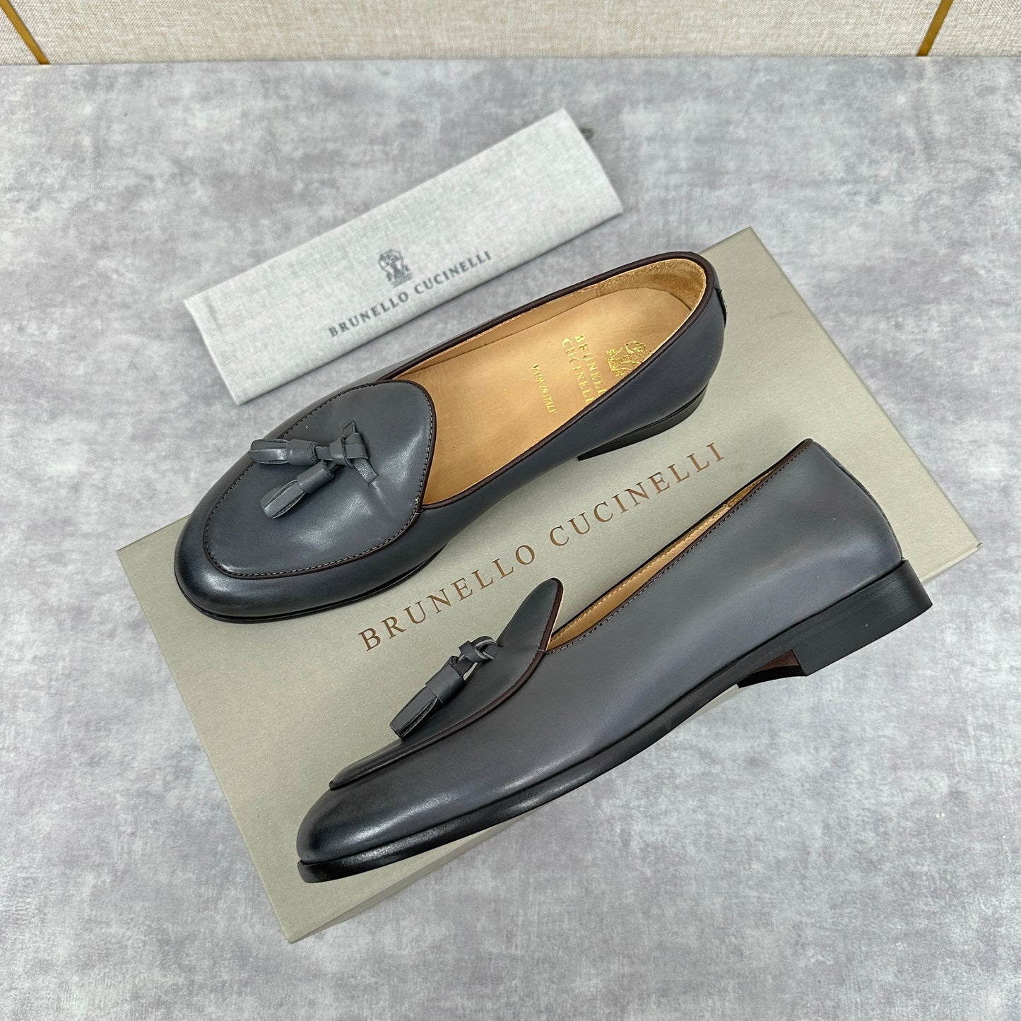 Black, Dark brown and Dark grey Shoes