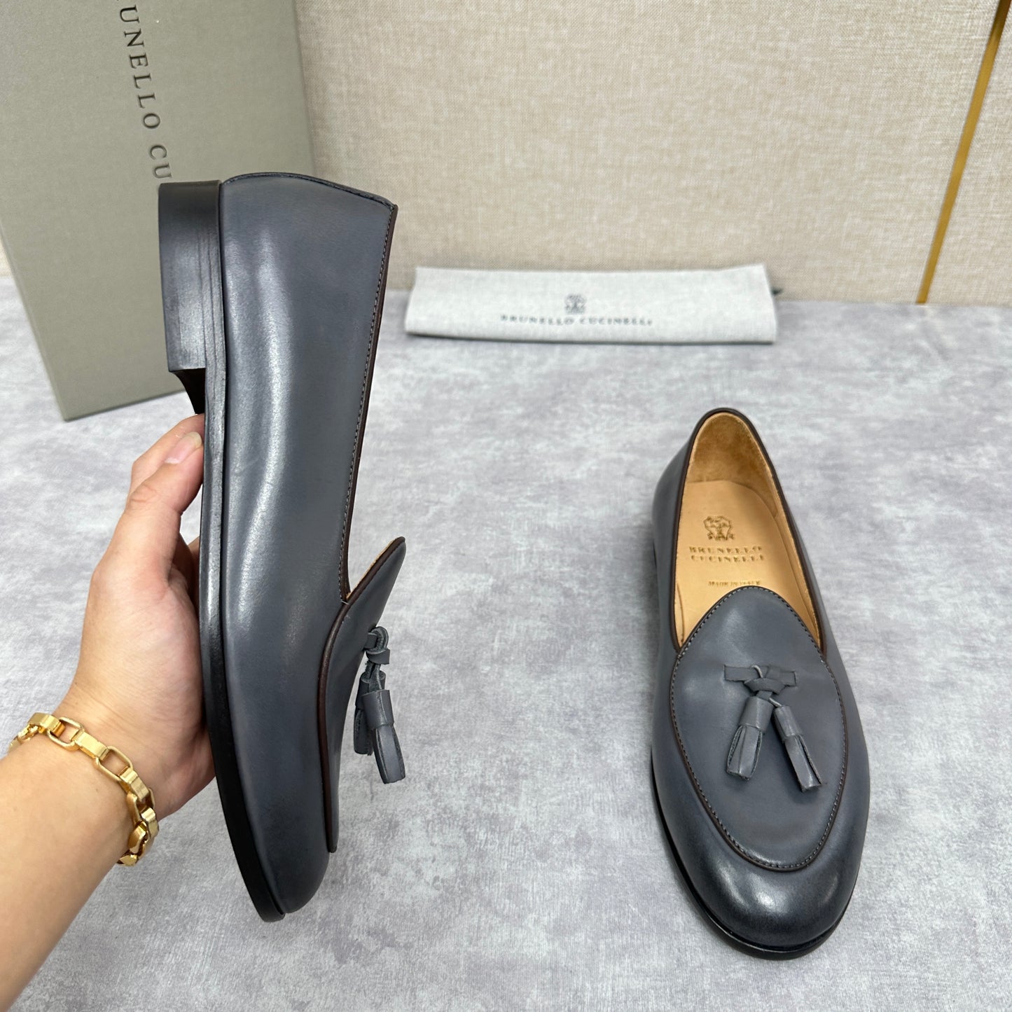 Black, Dark brown and Dark grey Shoes