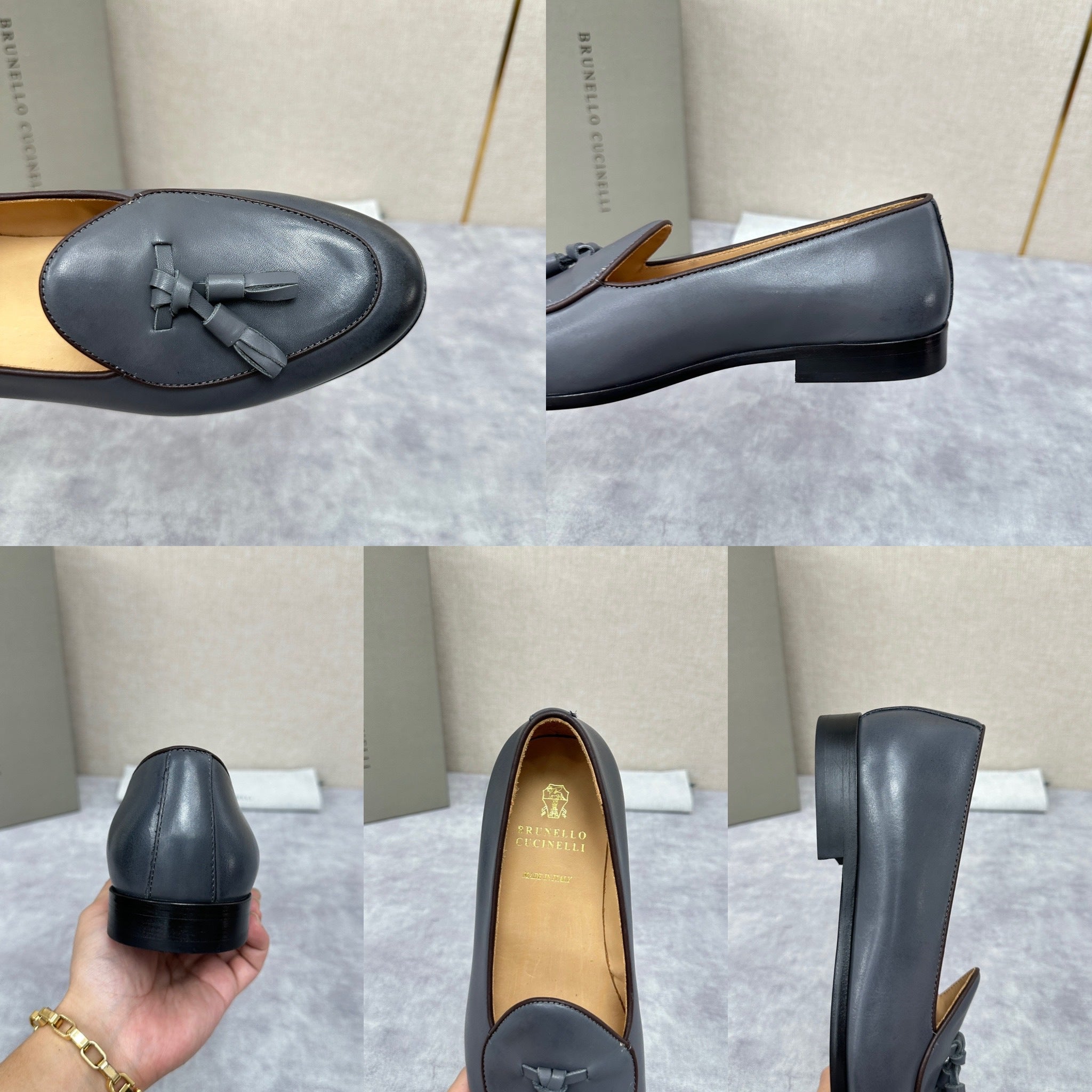 Black, Dark brown and Dark grey Shoes