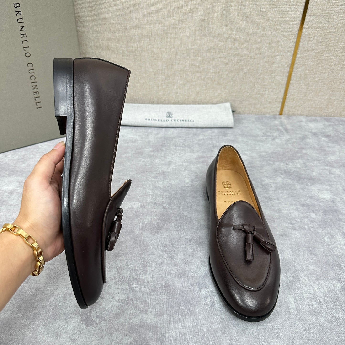 Black, Dark brown and Dark grey Shoes