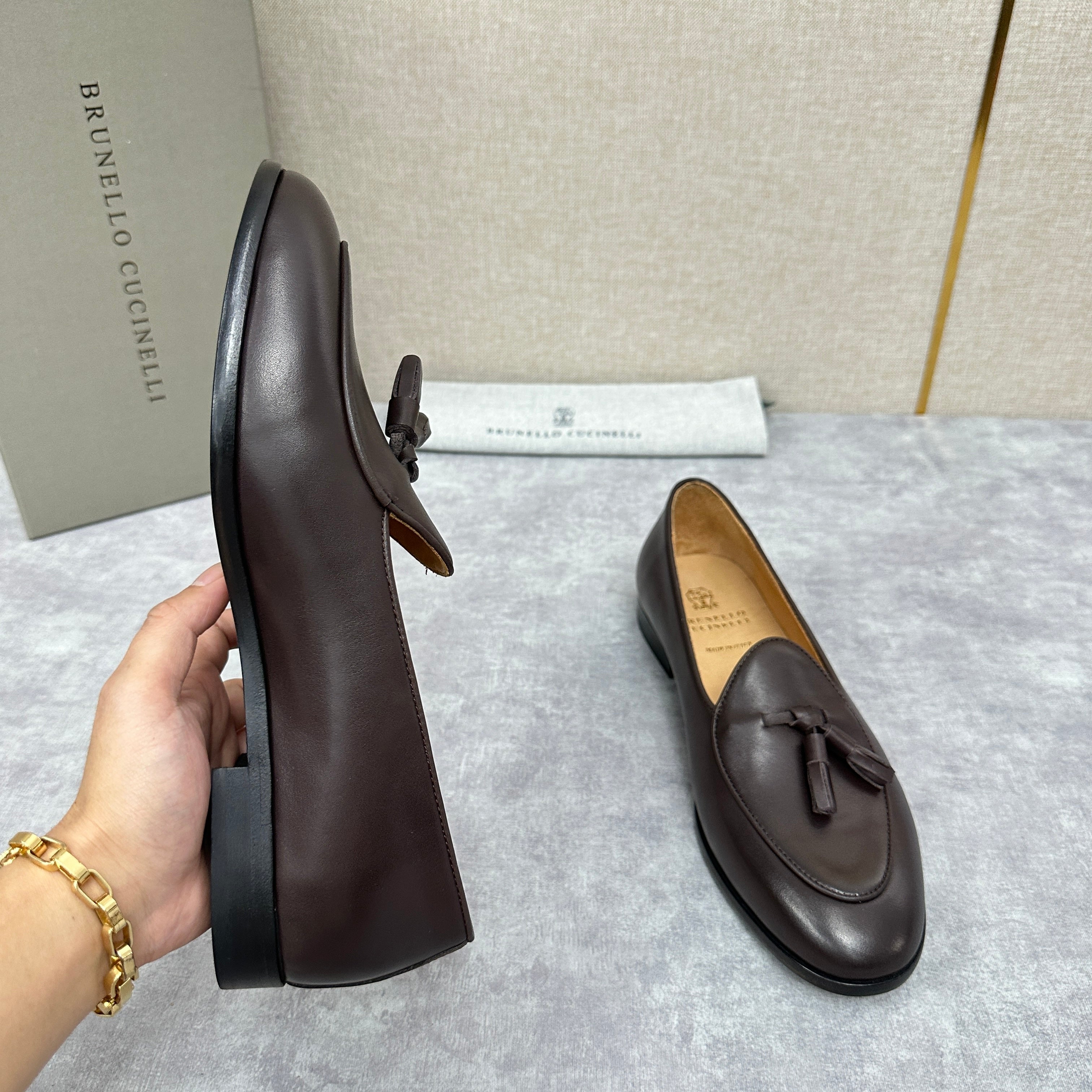 Black, Dark brown and Dark grey Shoes