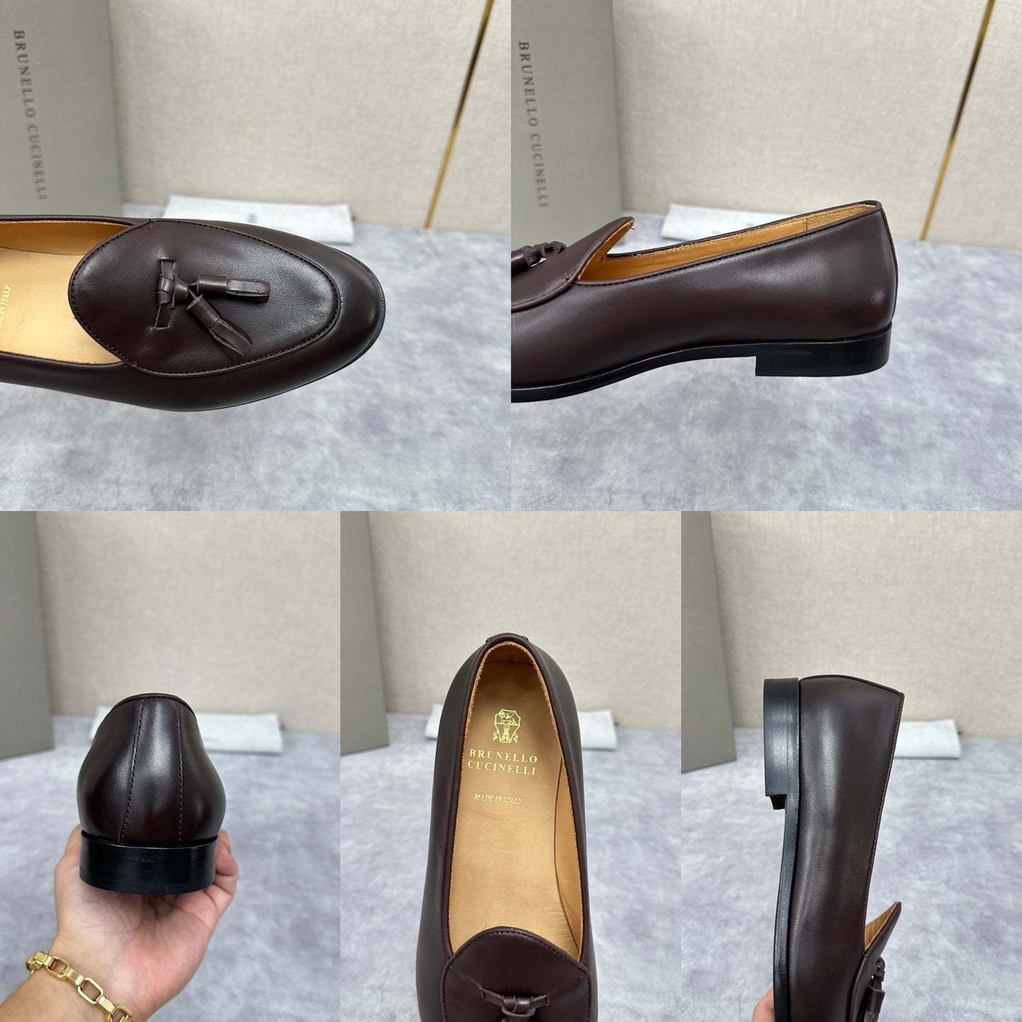 Black, Dark brown and Dark grey Shoes