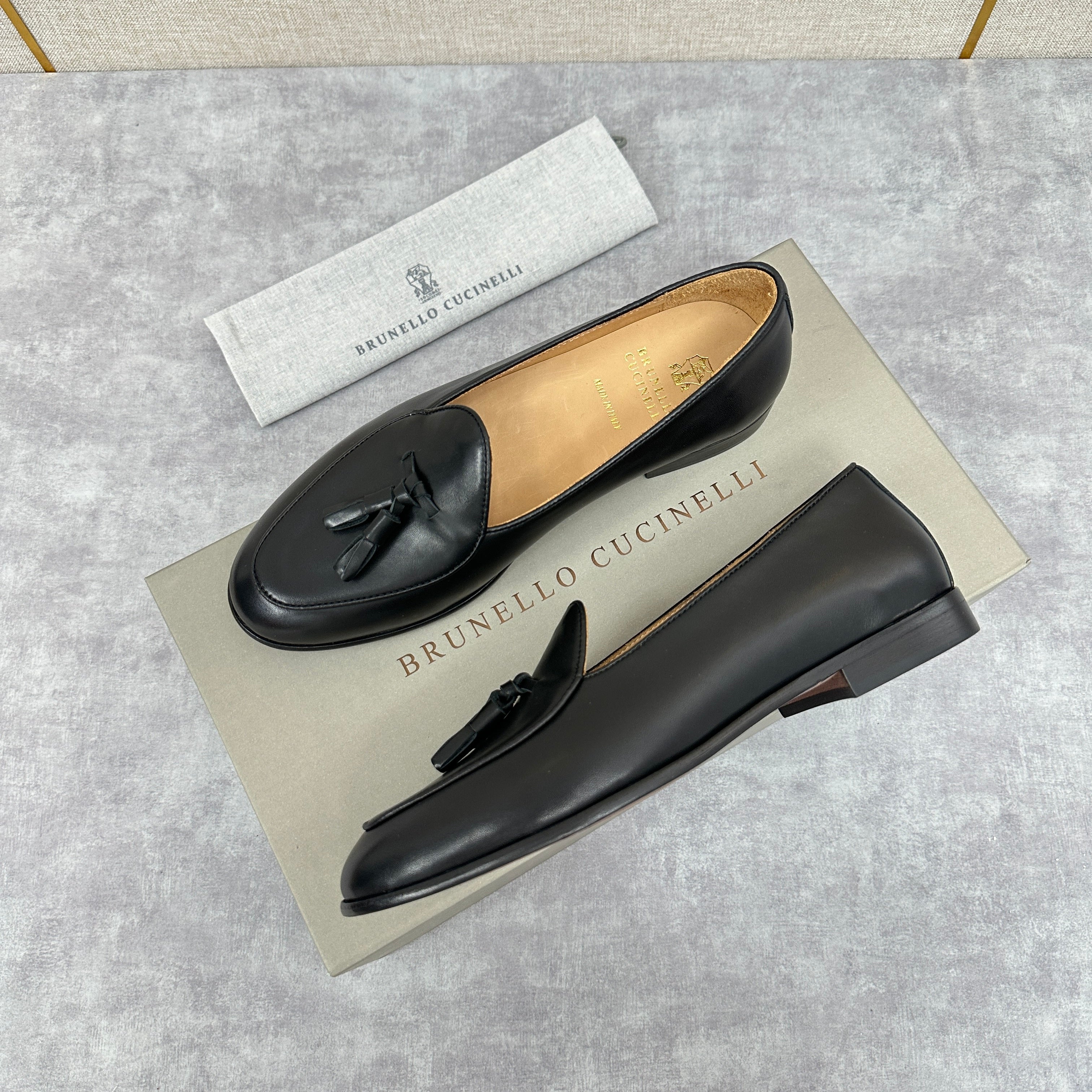 Black, Dark brown and Dark grey Shoes