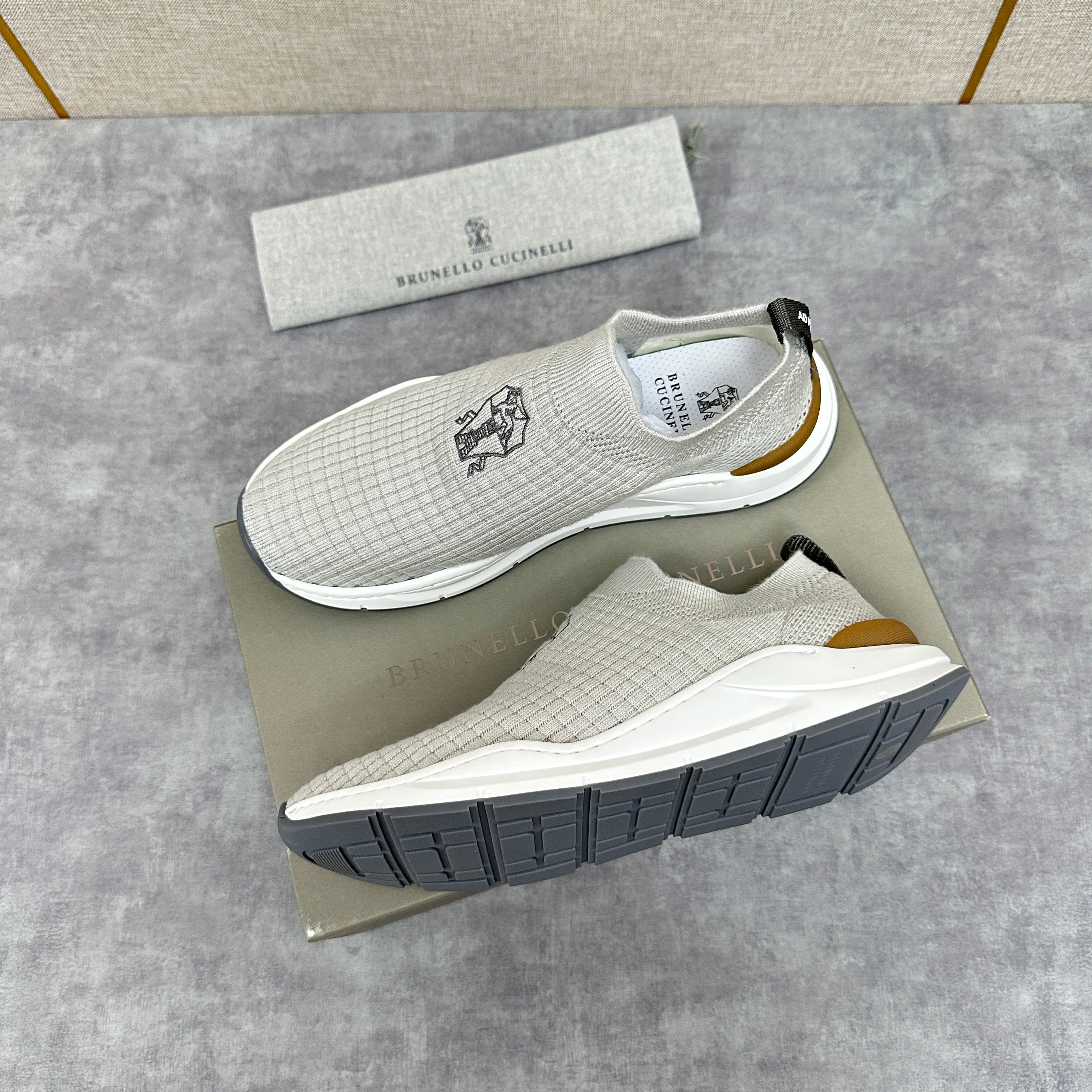 Grey, Blue and Black Shoes