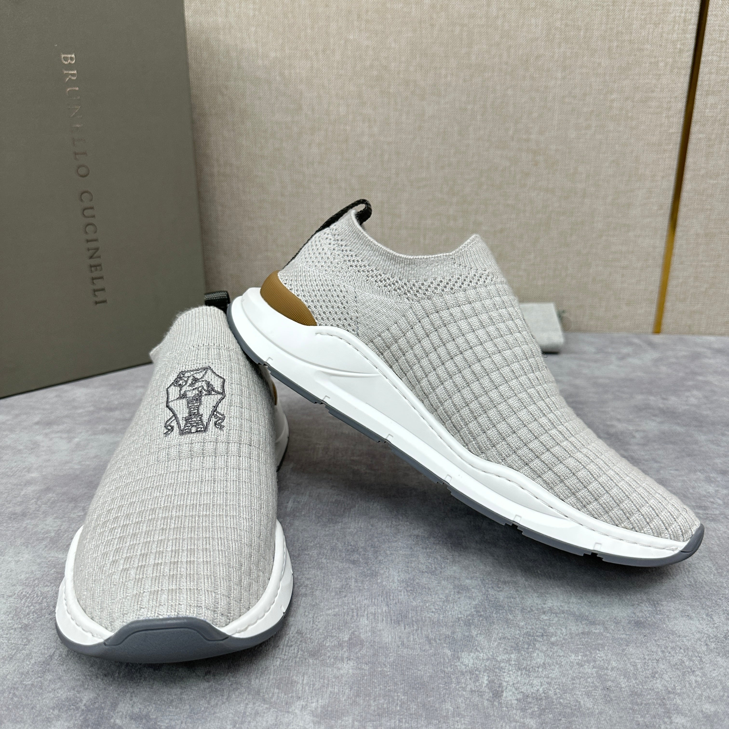 Grey, Blue and Black Shoes