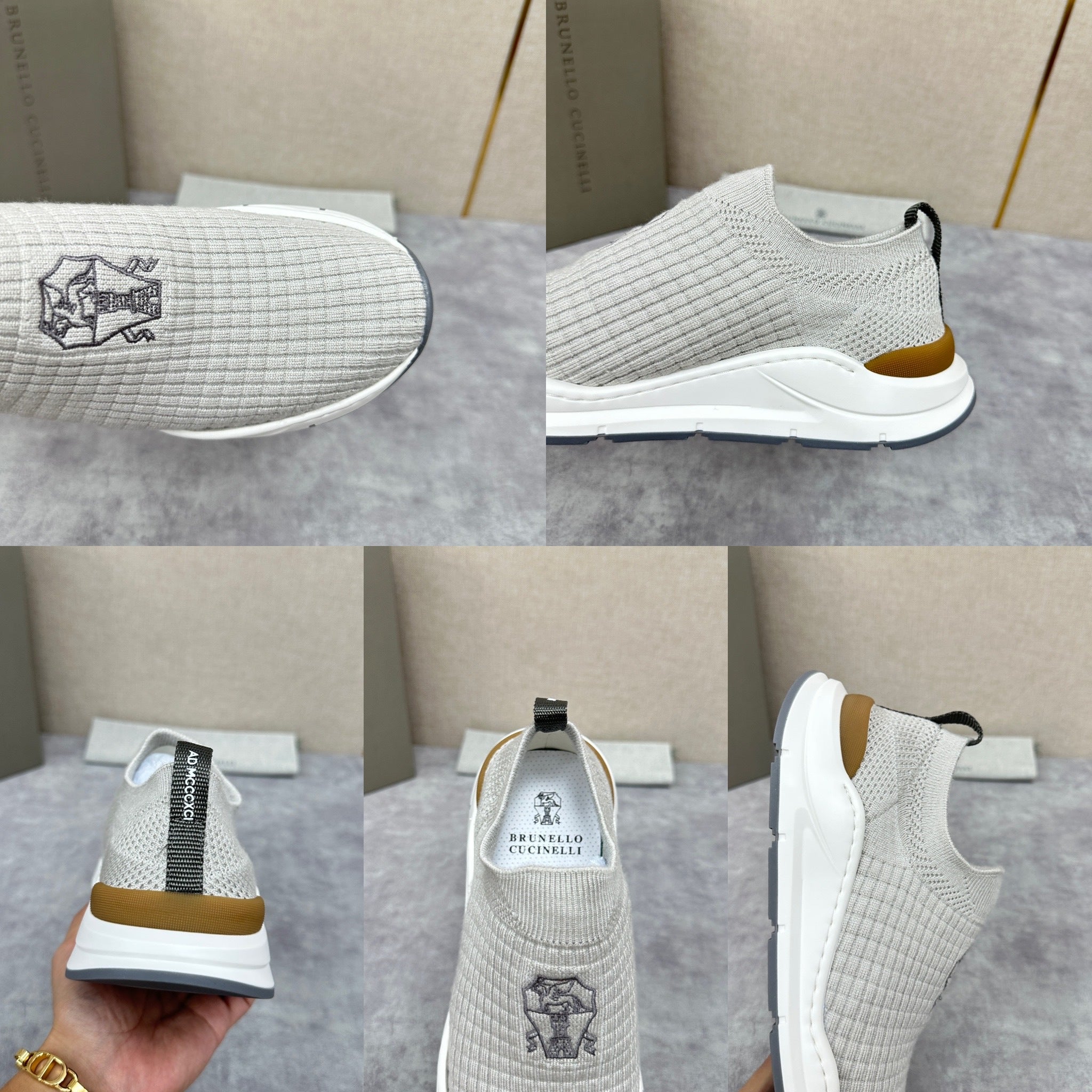 Grey, Blue and Black Shoes