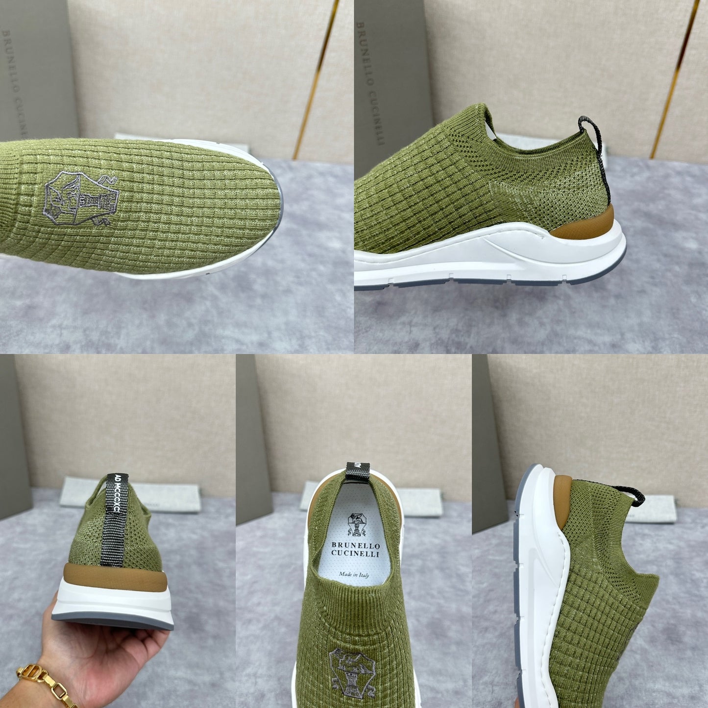 Light grey, Sky blue, Green, Blue and Black Shoes