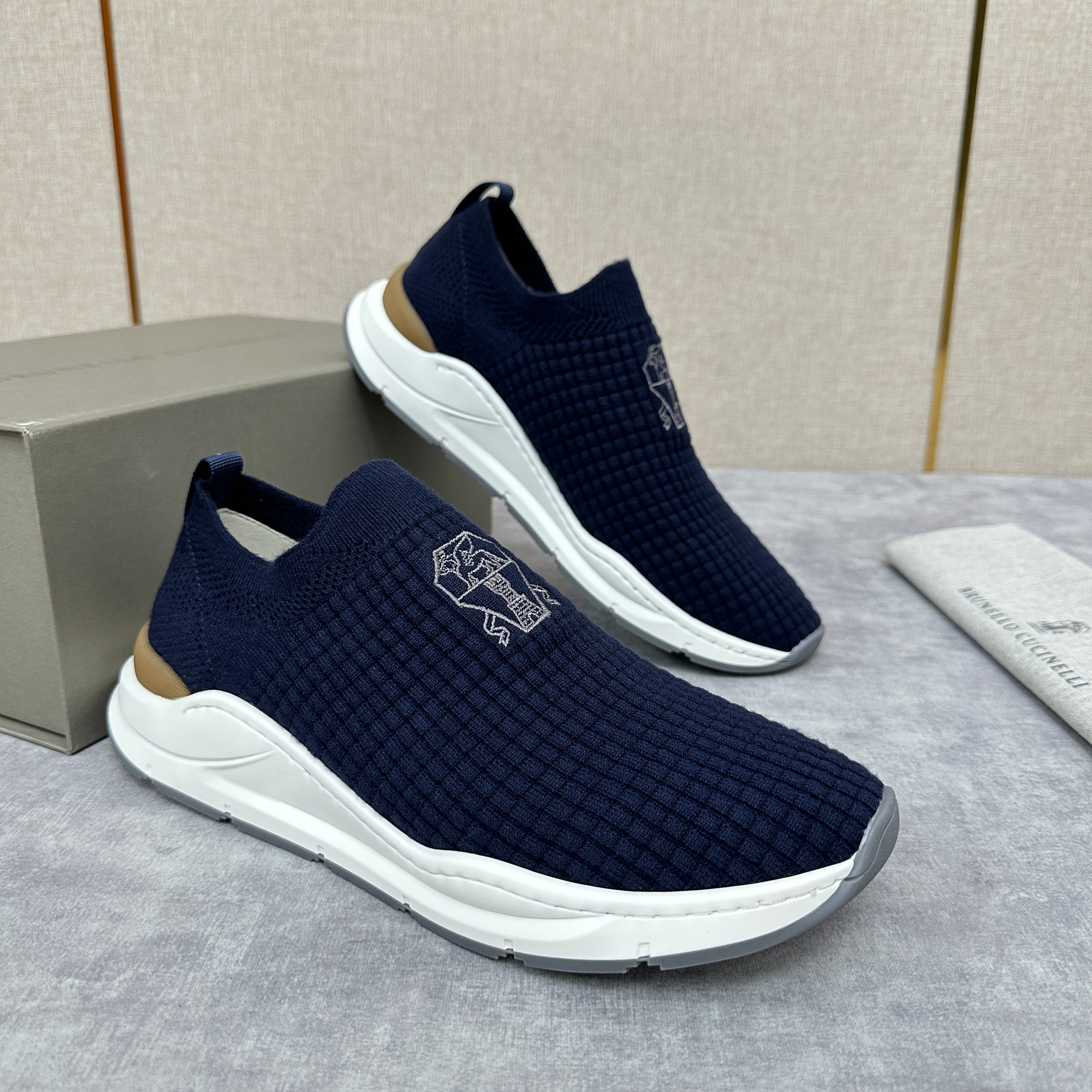 Grey, Blue and Black Shoes