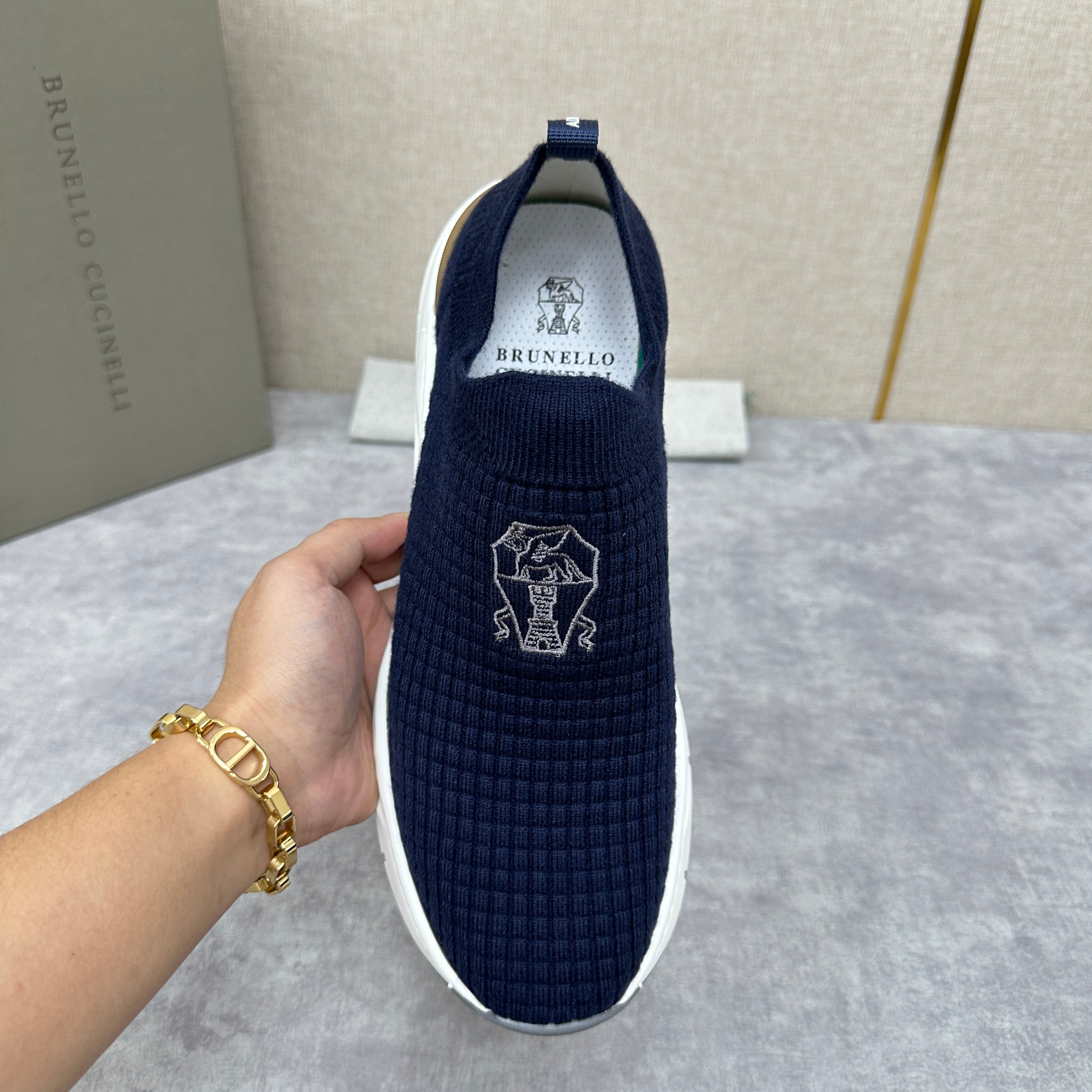 Grey, Blue and Black Shoes