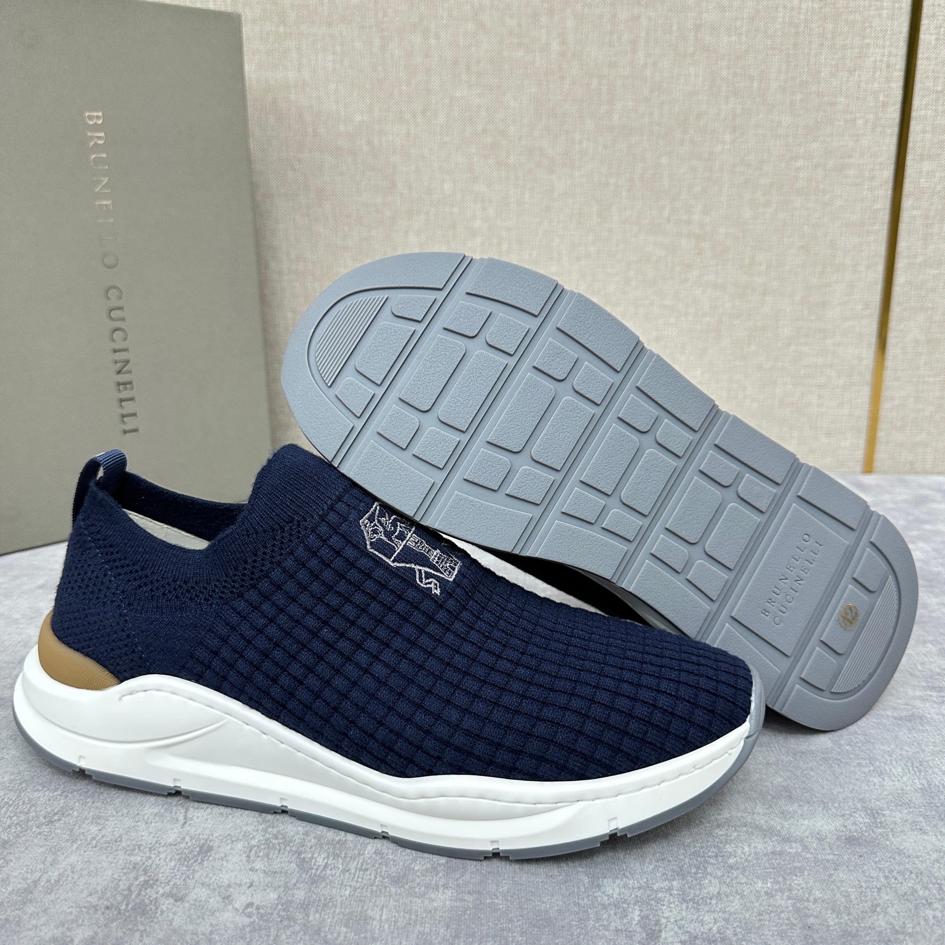 Grey, Blue and Black Shoes