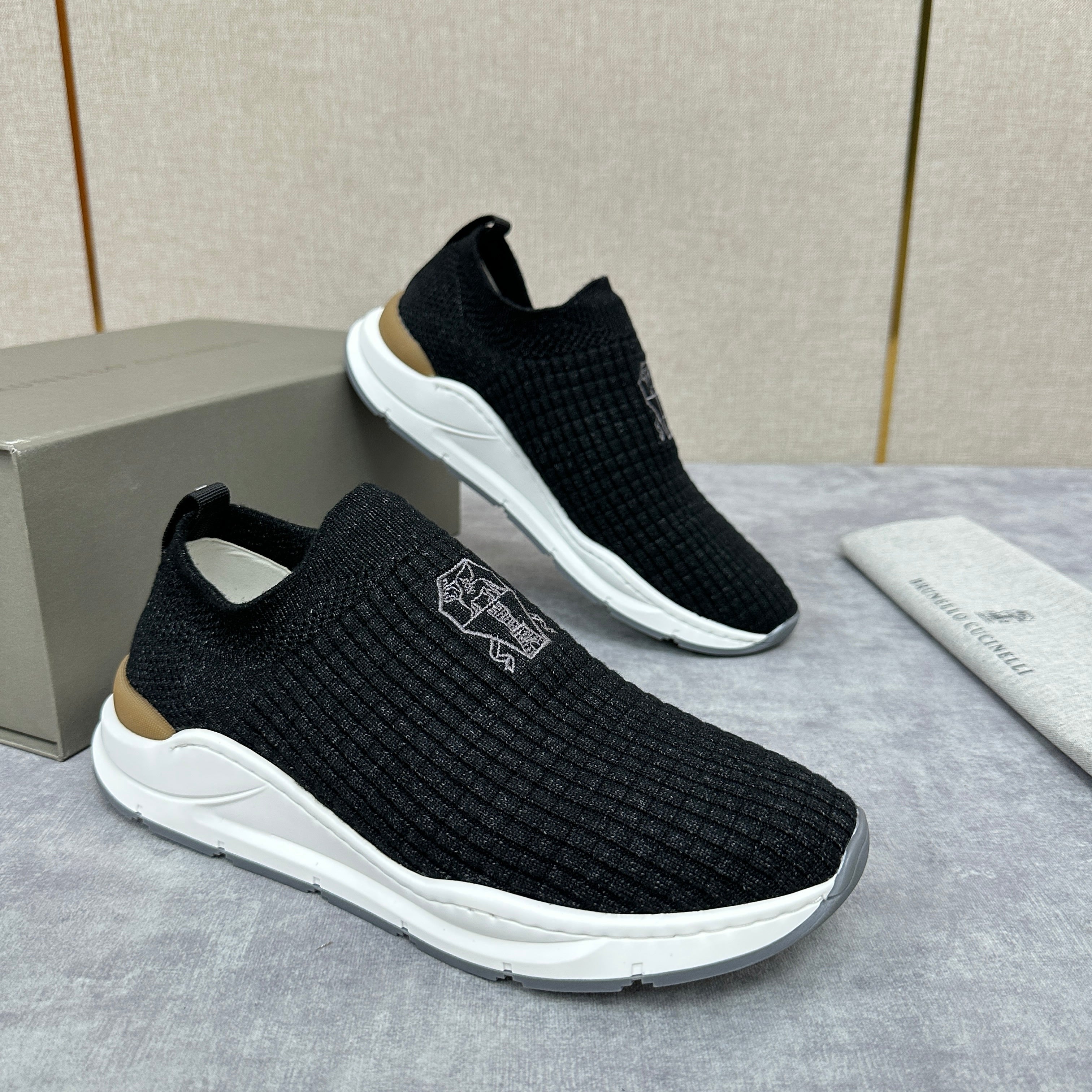 Grey, Blue and Black Shoes