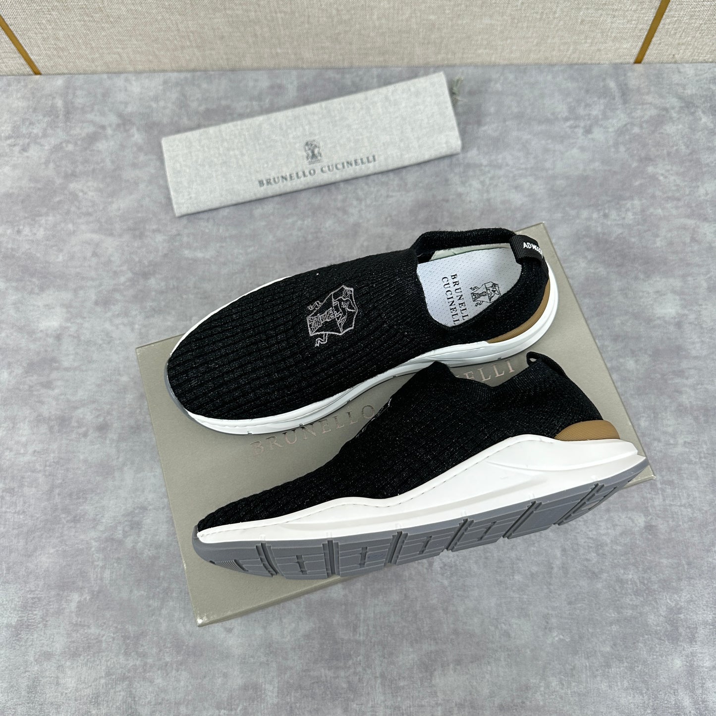 Grey, Blue and Black Shoes