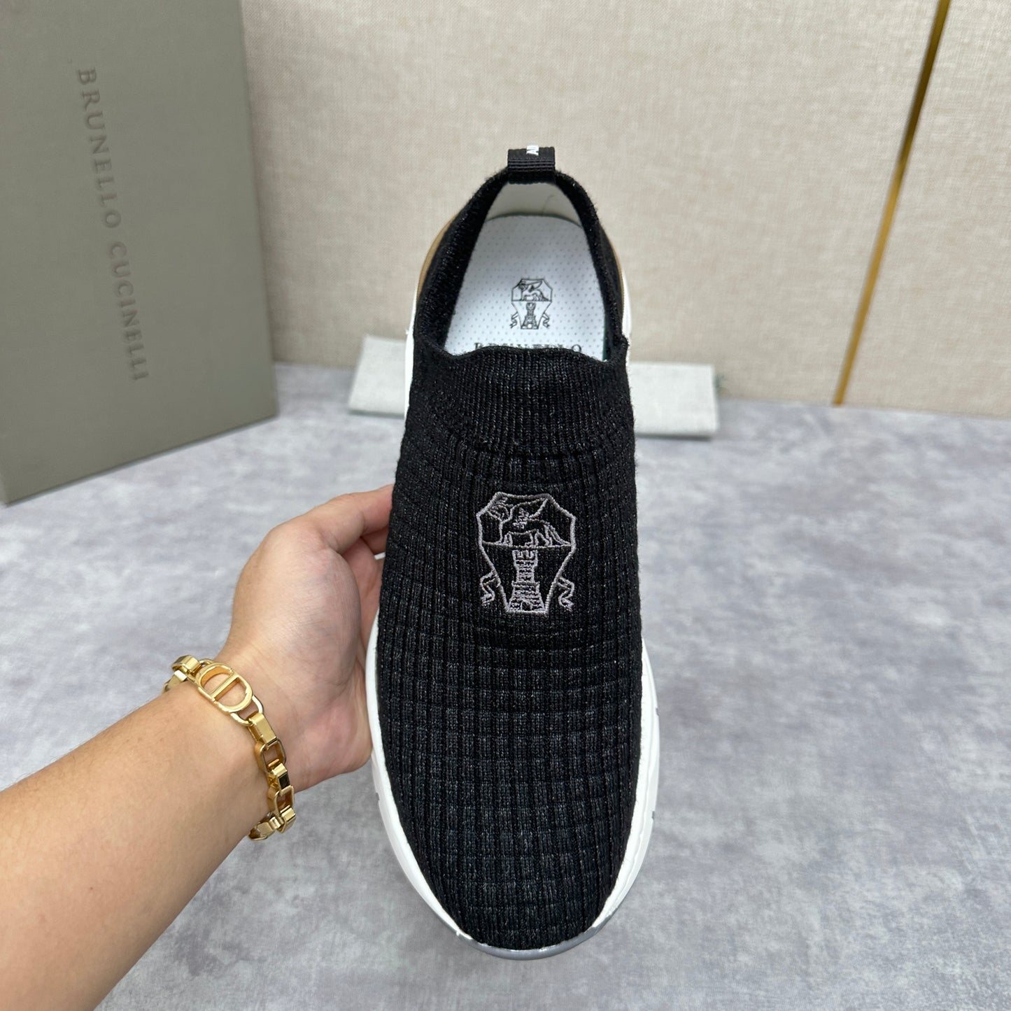 Grey, Blue and Black Shoes