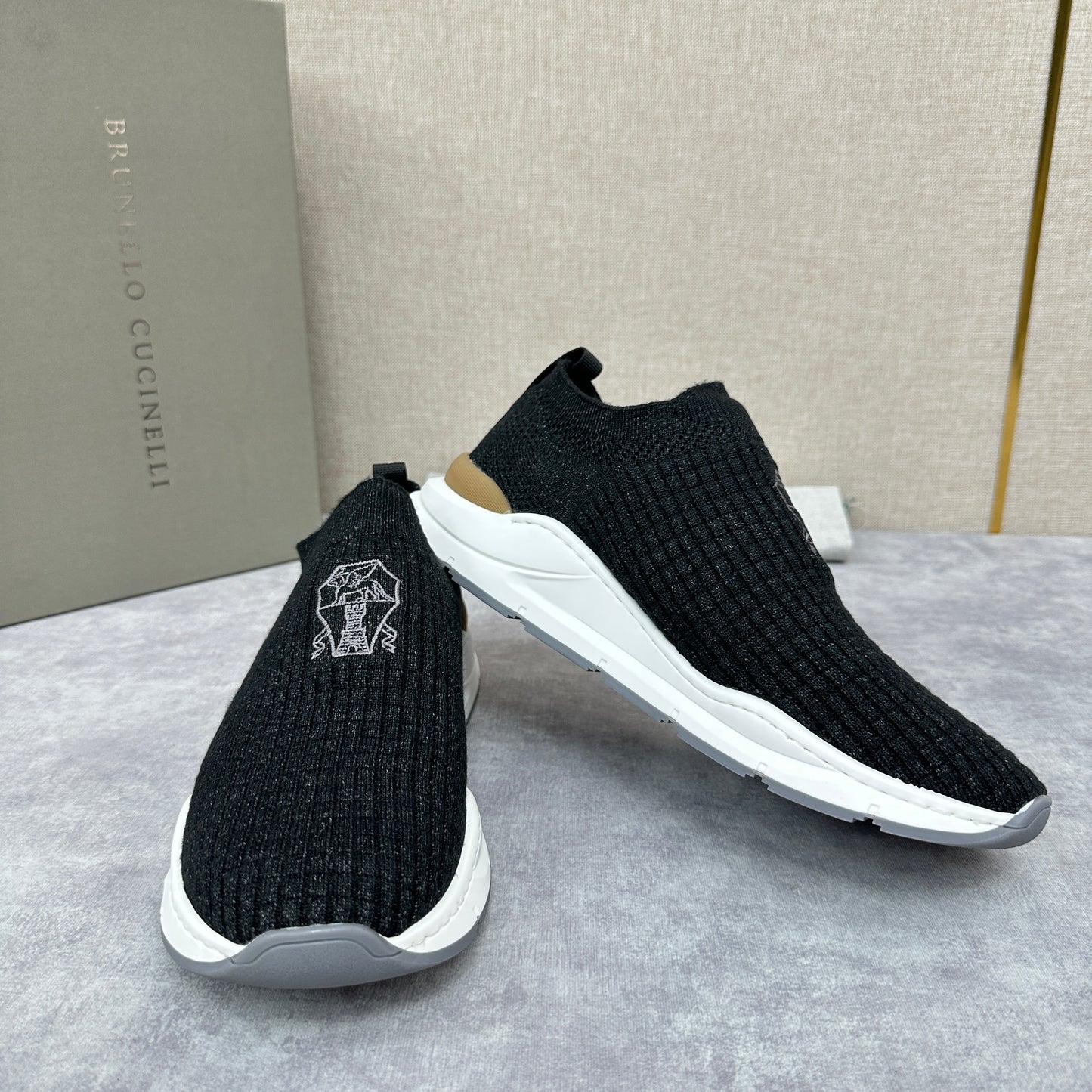 Grey, Blue and Black Shoes