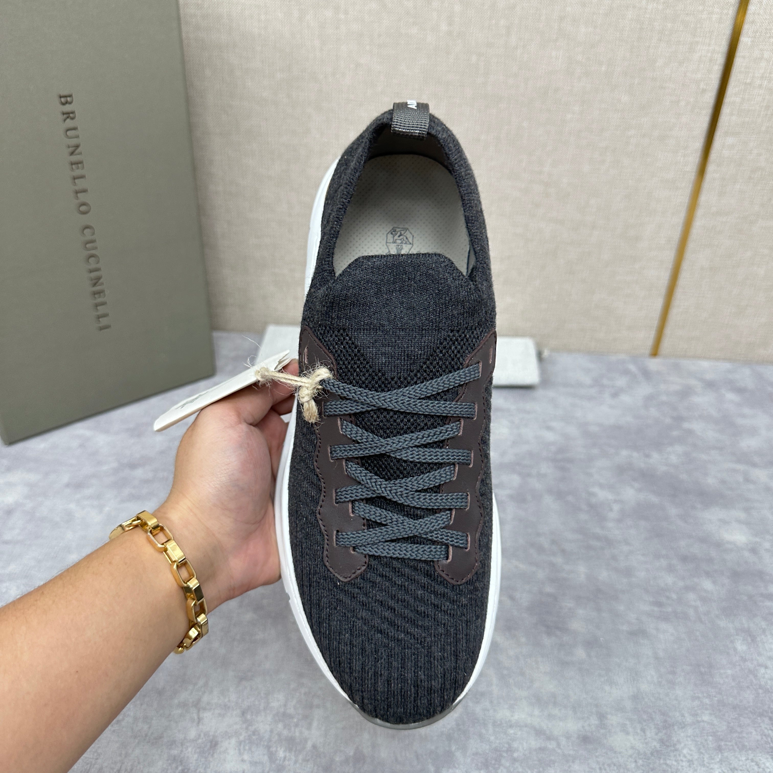 Dark grey and Black Shoes - FashionHype.xyz