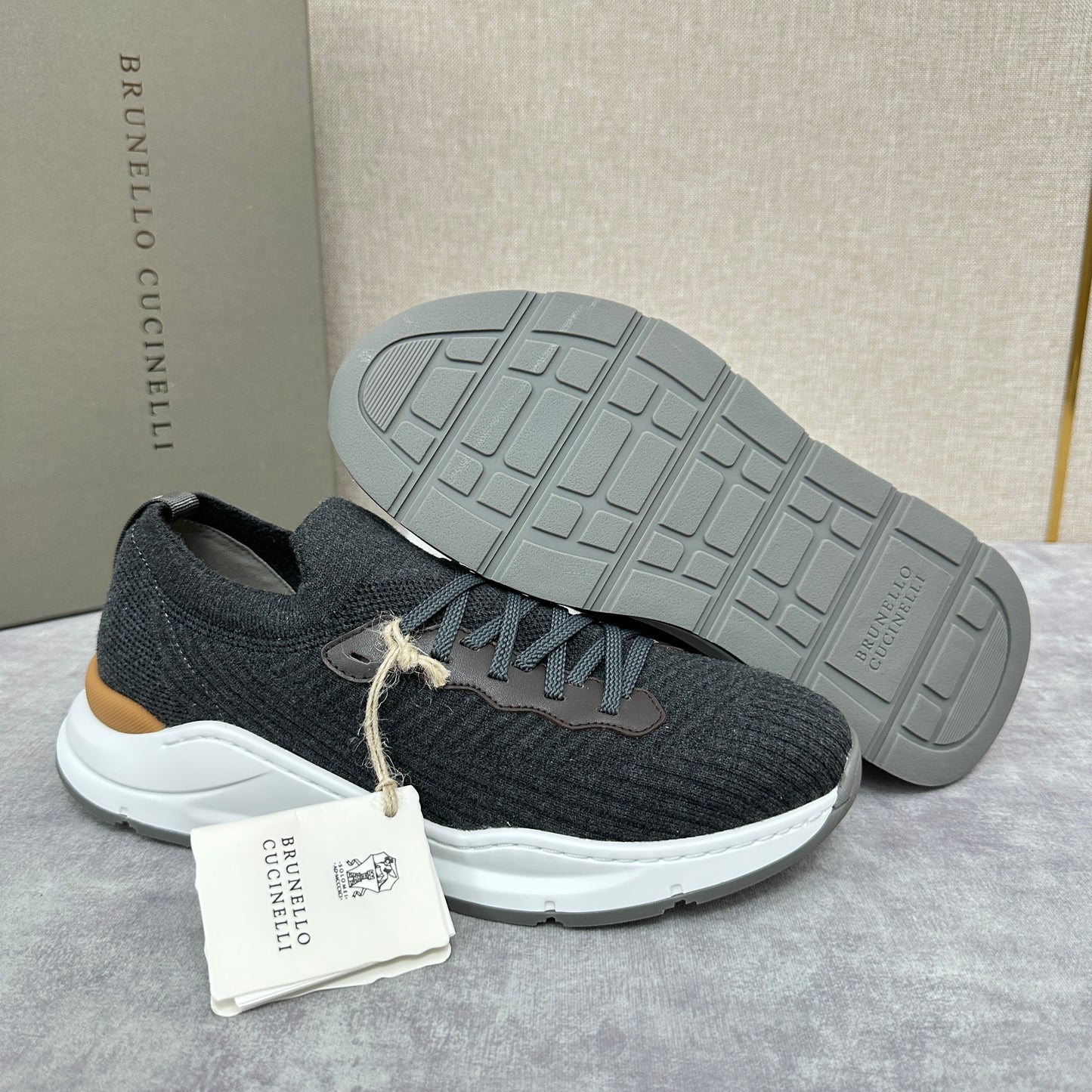 Dark grey and Black Shoes - FashionHype.xyz