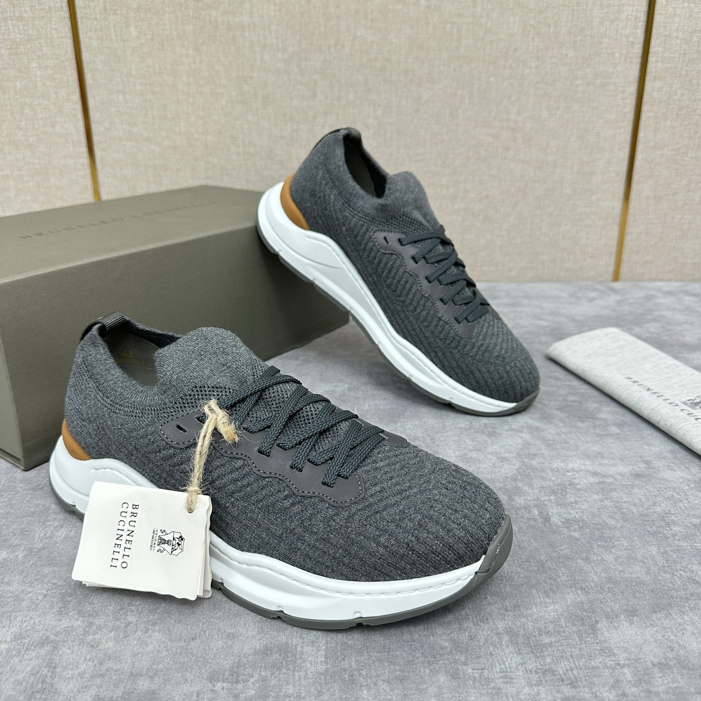 Grey, Dark grey, Blue and Black Shoes