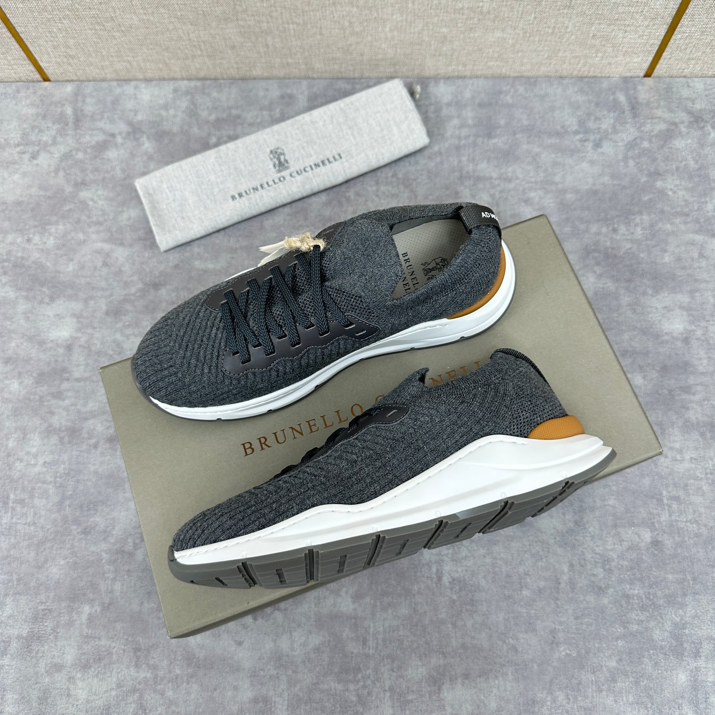 Grey, Dark grey, Blue and Black Shoes