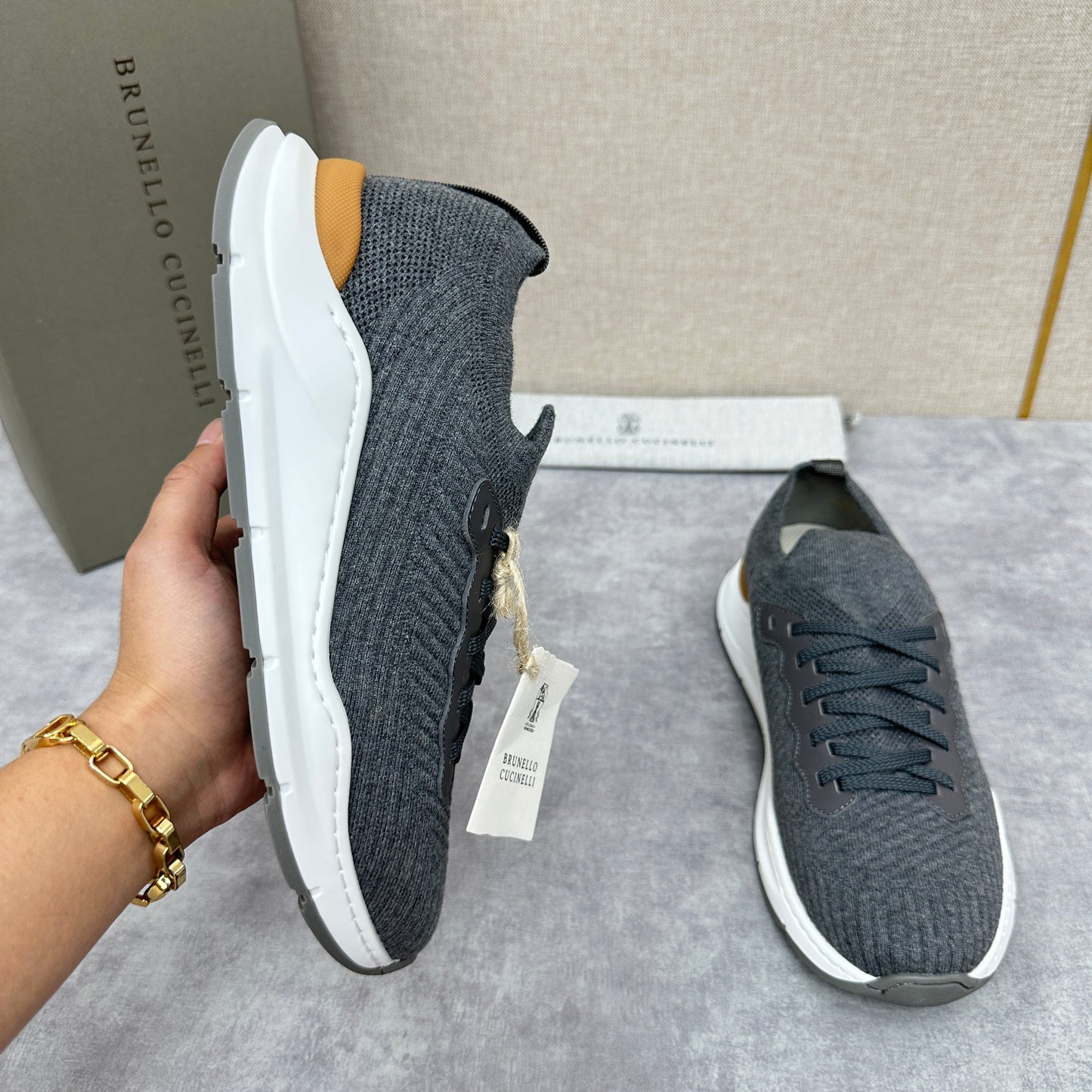 Grey, Dark grey, Blue and Black Shoes