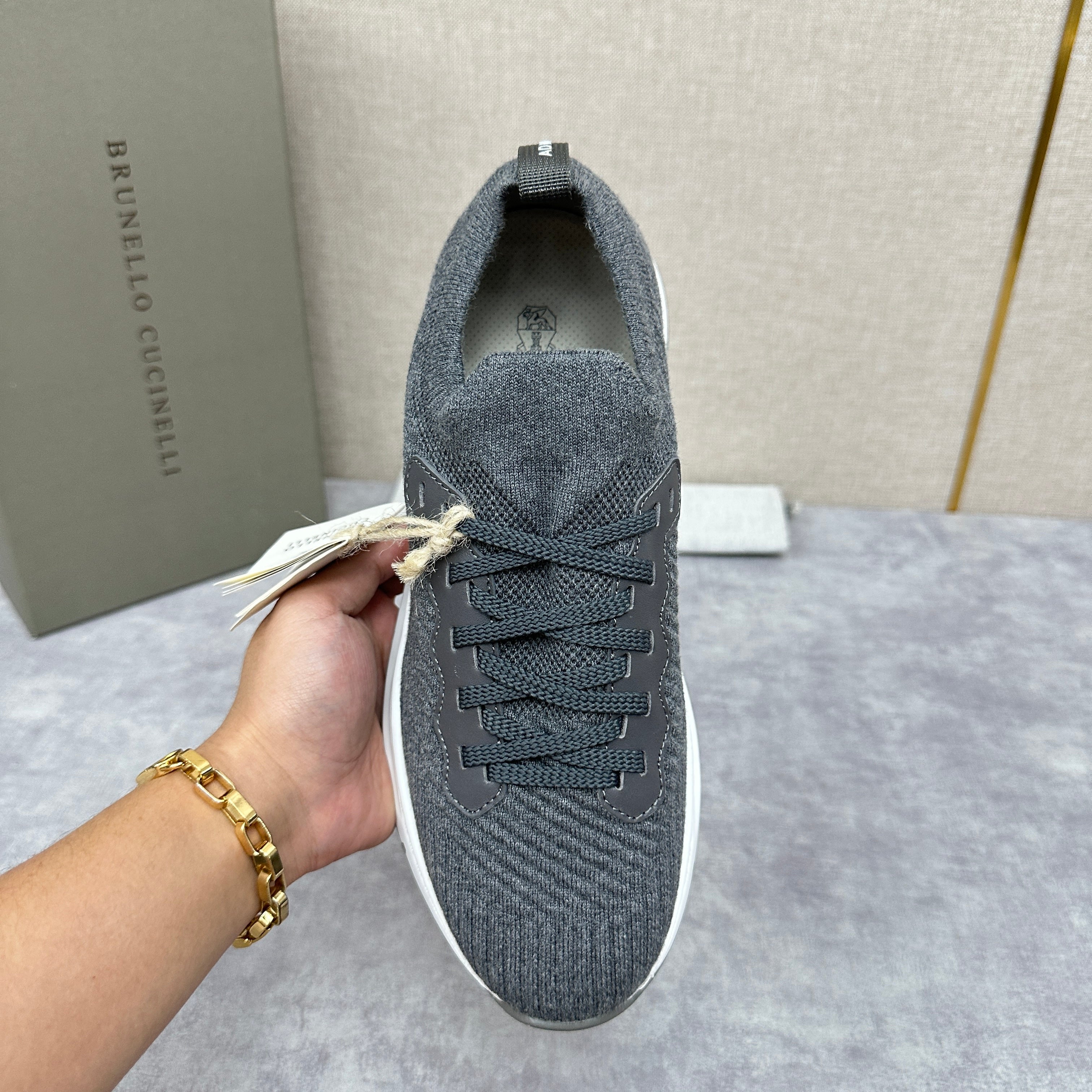 Grey, Dark grey, Blue and Black Shoes