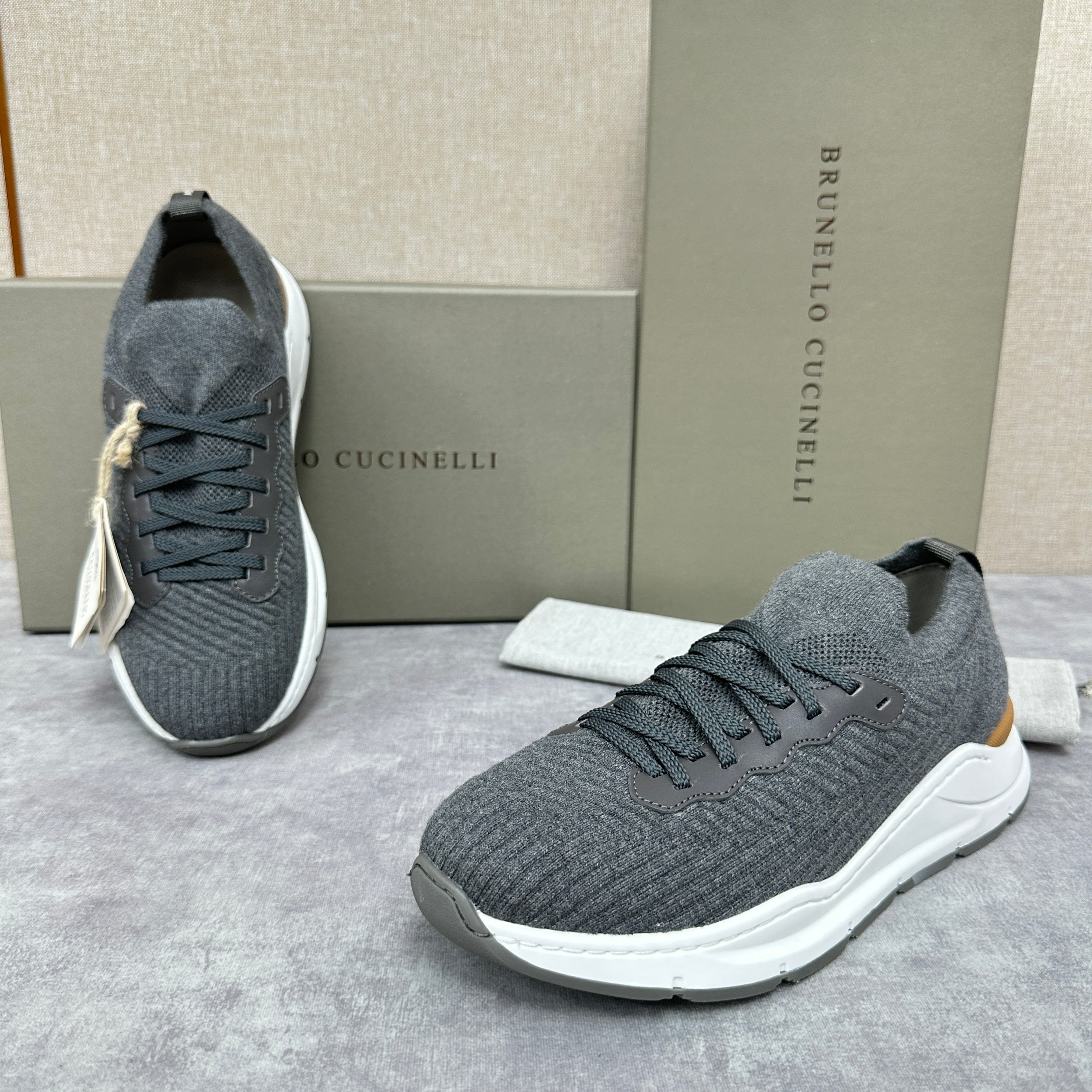 Grey, Dark grey, Blue and Black Shoes