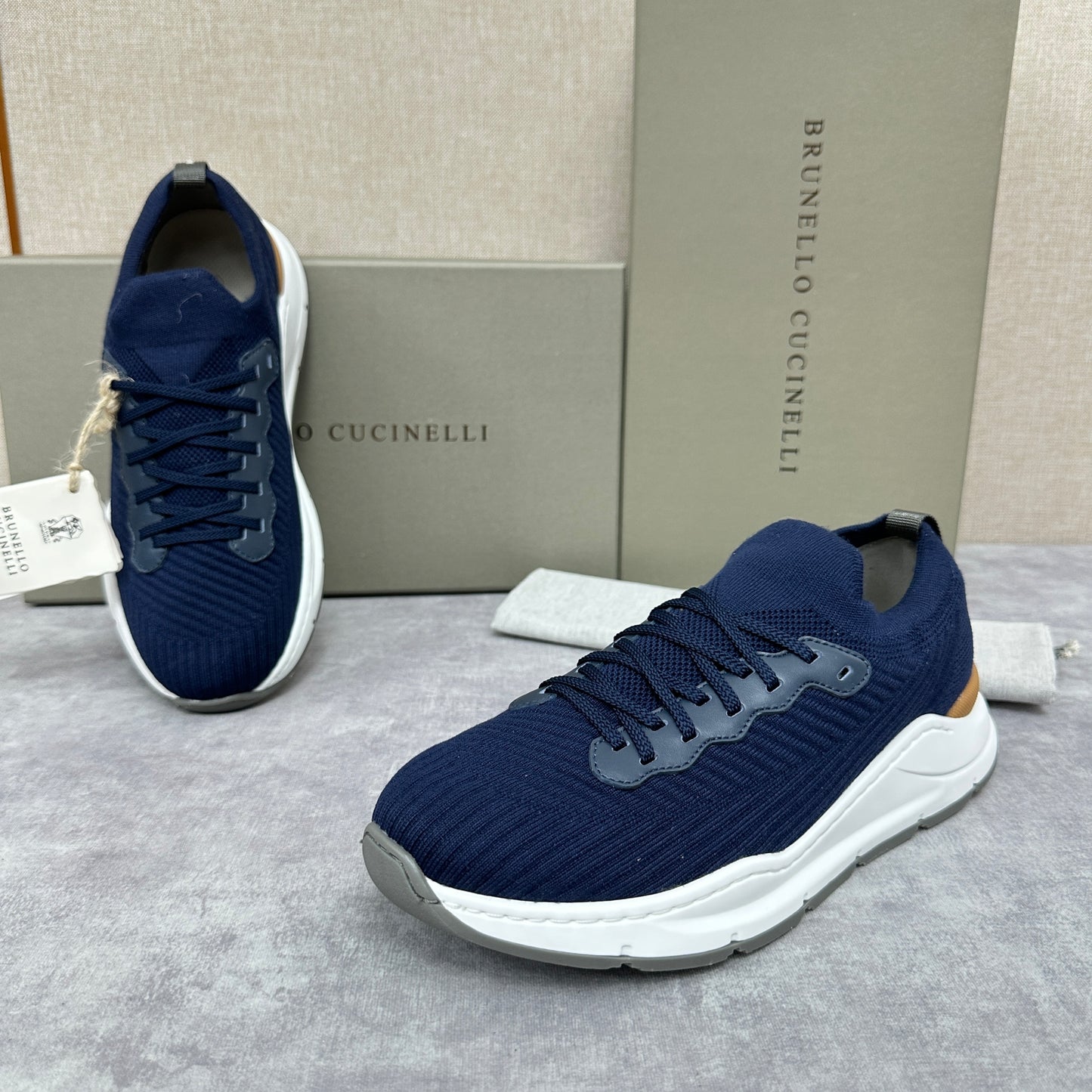 Grey, Dark grey, Blue and Black Shoes