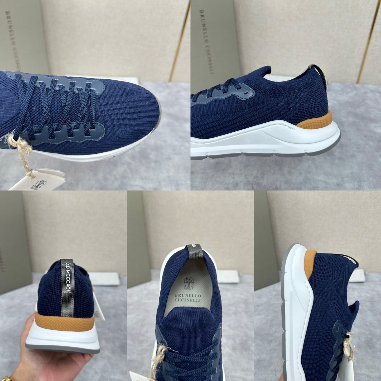 Grey, Dark grey, Blue and Black Shoes