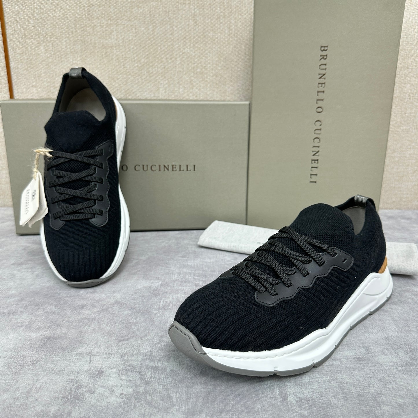 Grey, Dark grey, Blue and Black Shoes