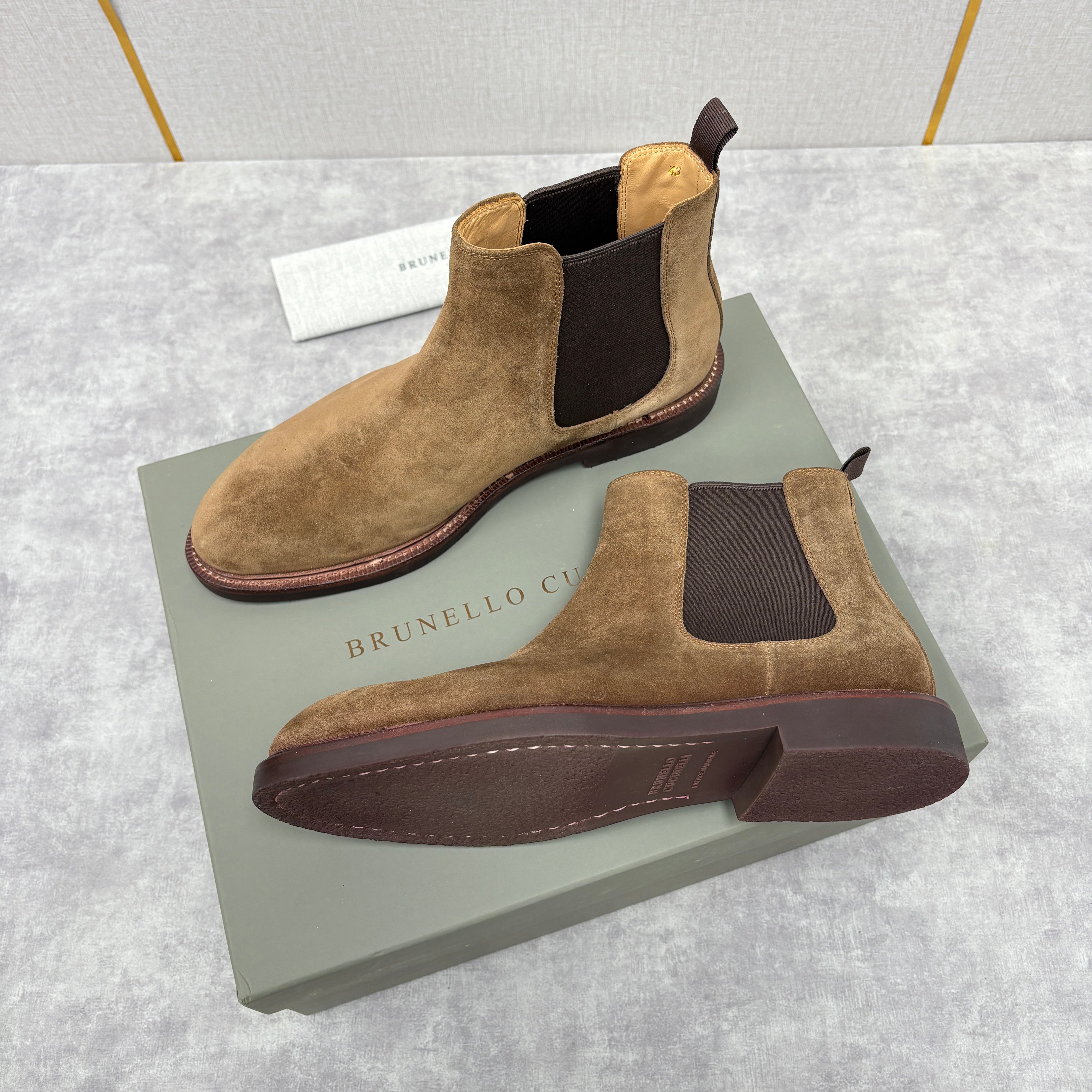 Tan, Dark Brown, Grey and Black Shoes - FashionHype.xyz