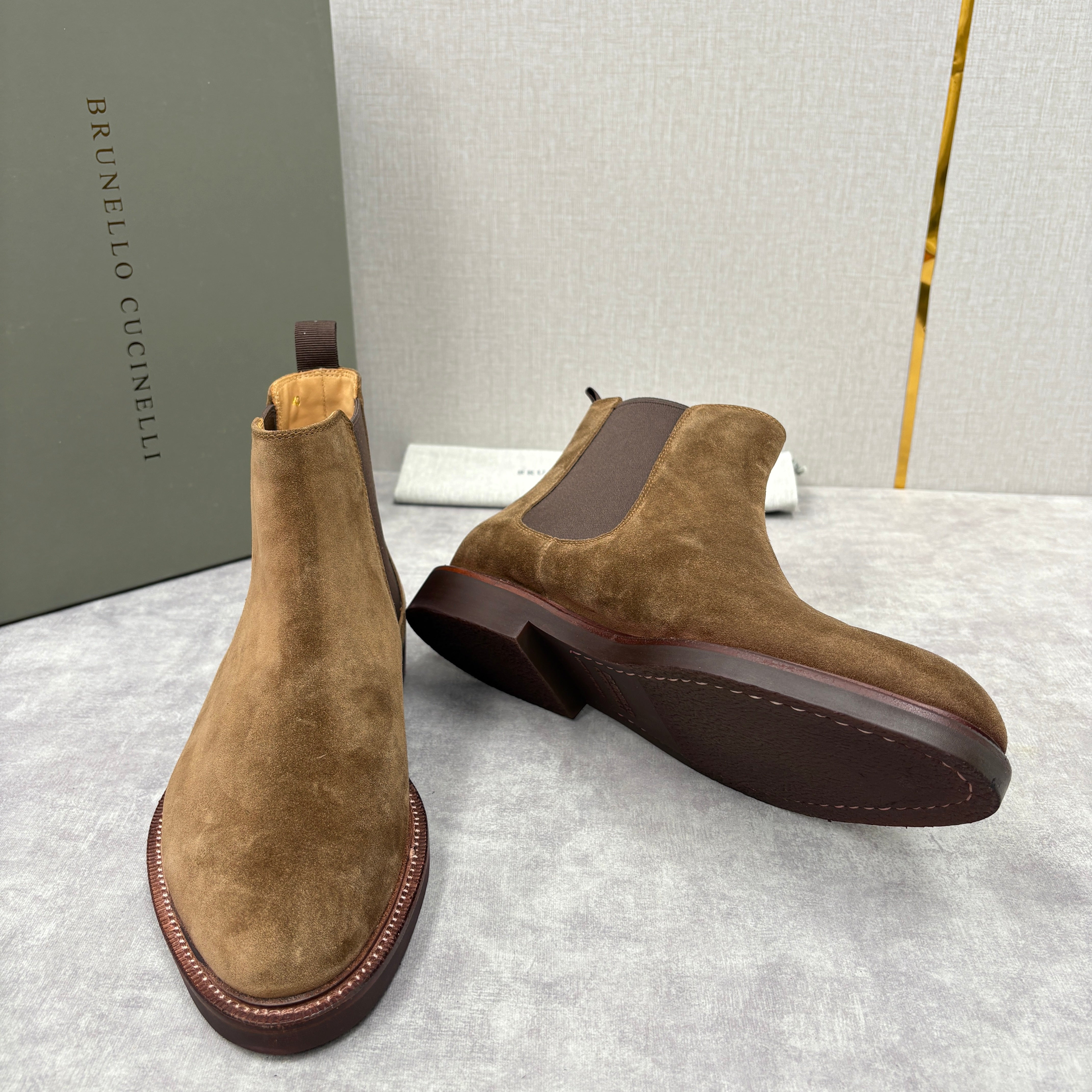 Tan, Dark Brown, Grey and Black Shoes - FashionHype.xyz