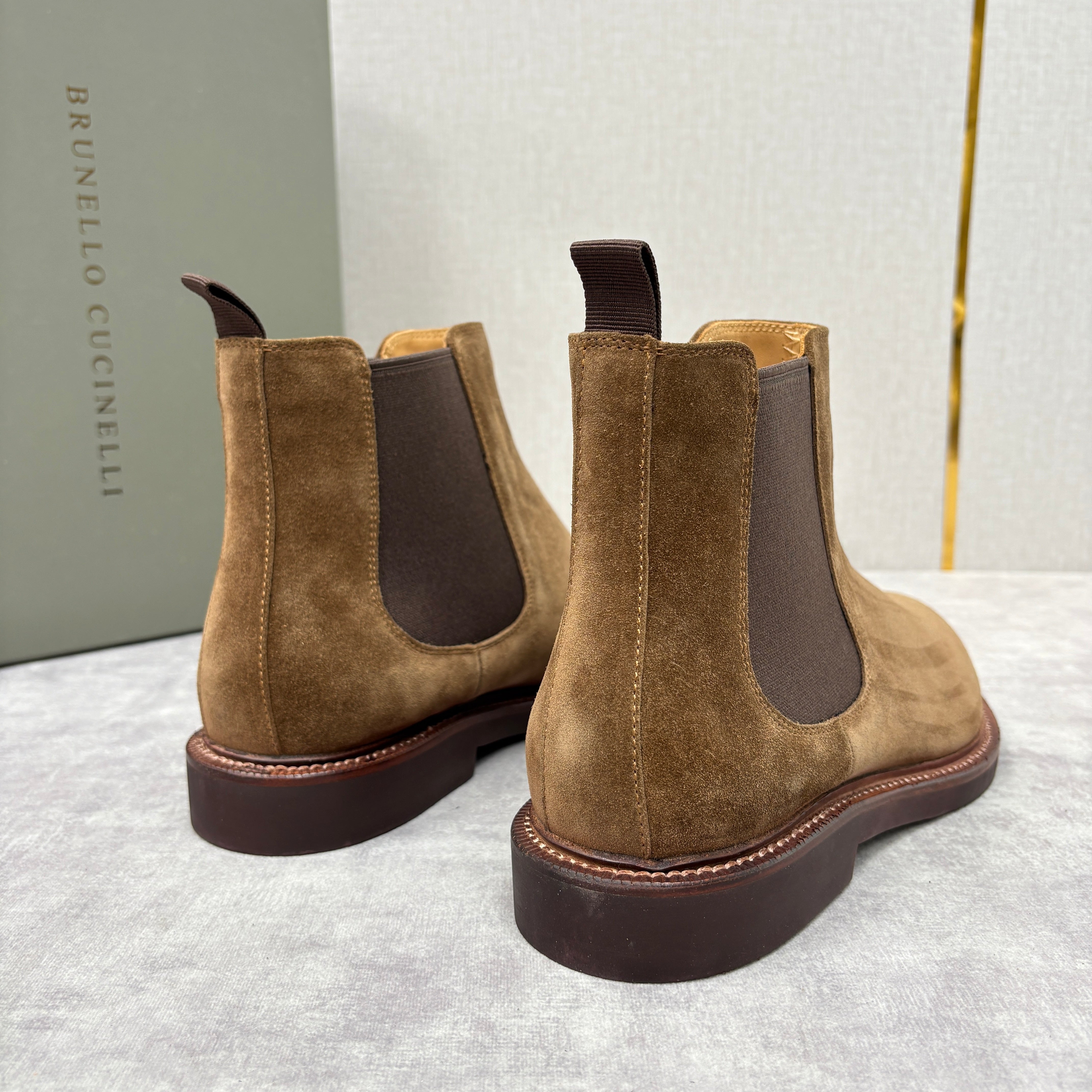 Tan, Dark Brown, Grey and Black Shoes - FashionHype.xyz