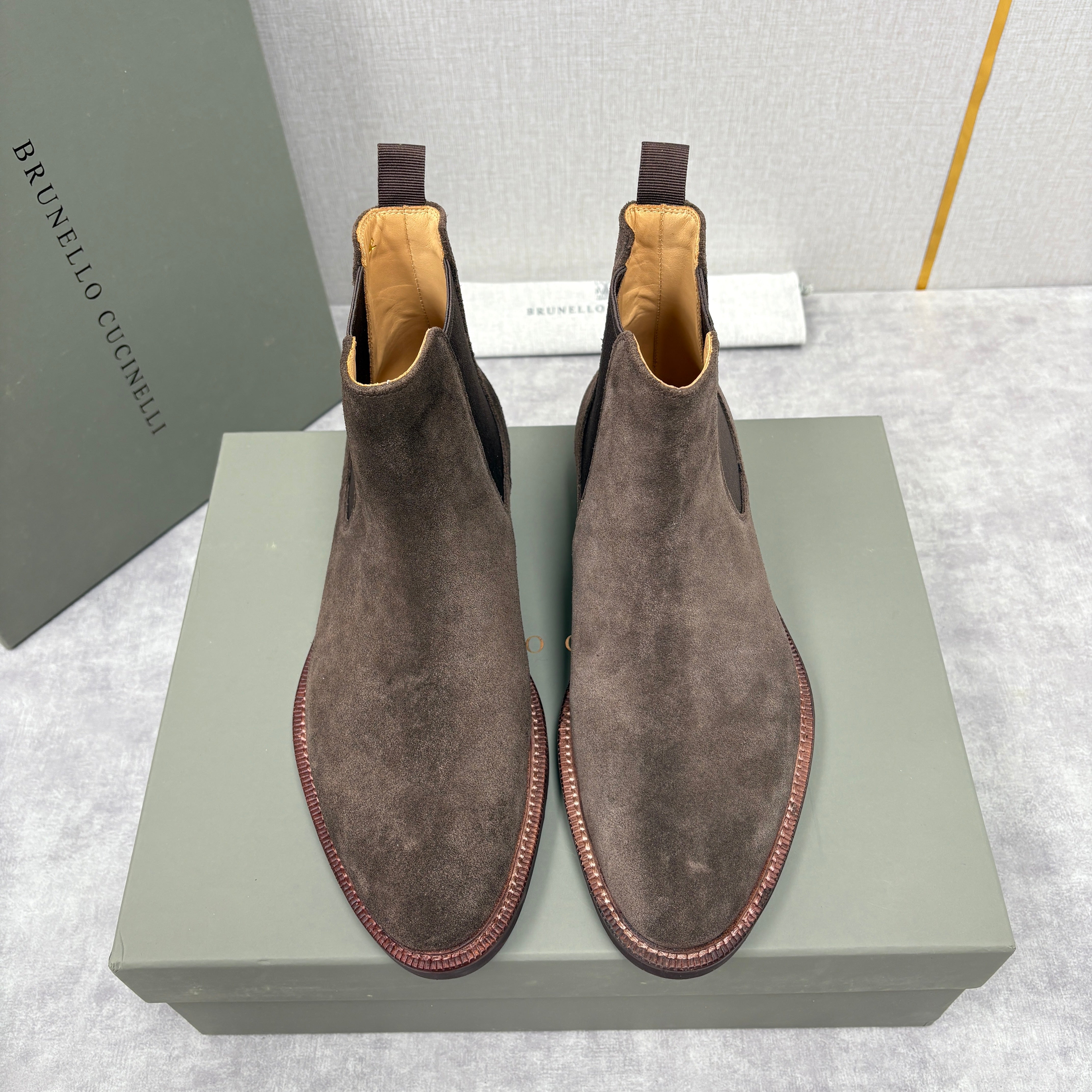 Tan, Dark Brown, Grey and Black Shoes - FashionHype.xyz