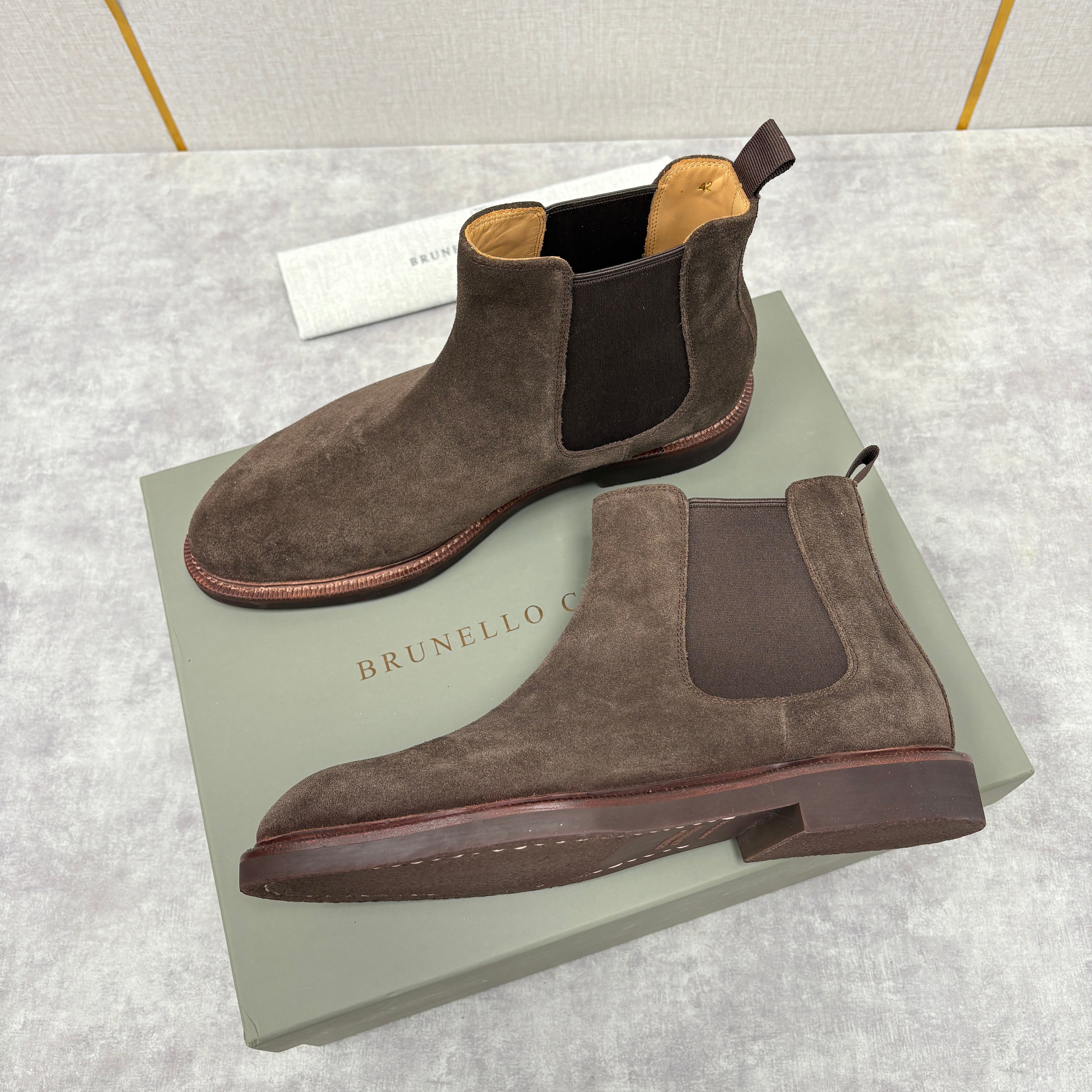 Tan, Dark Brown, Grey and Black Shoes - FashionHype.xyz