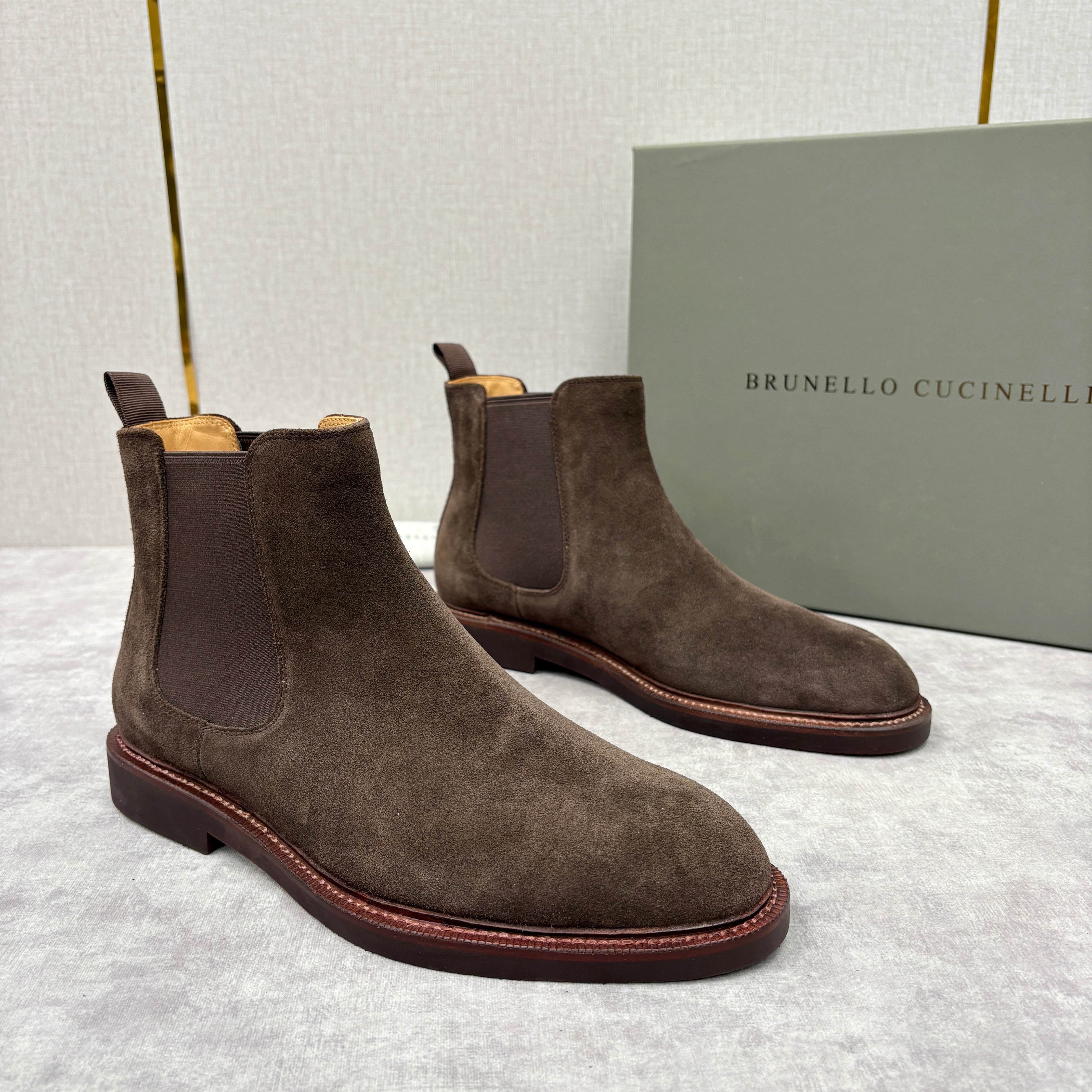 Tan, Dark Brown, Grey and Black Shoes - FashionHype.xyz