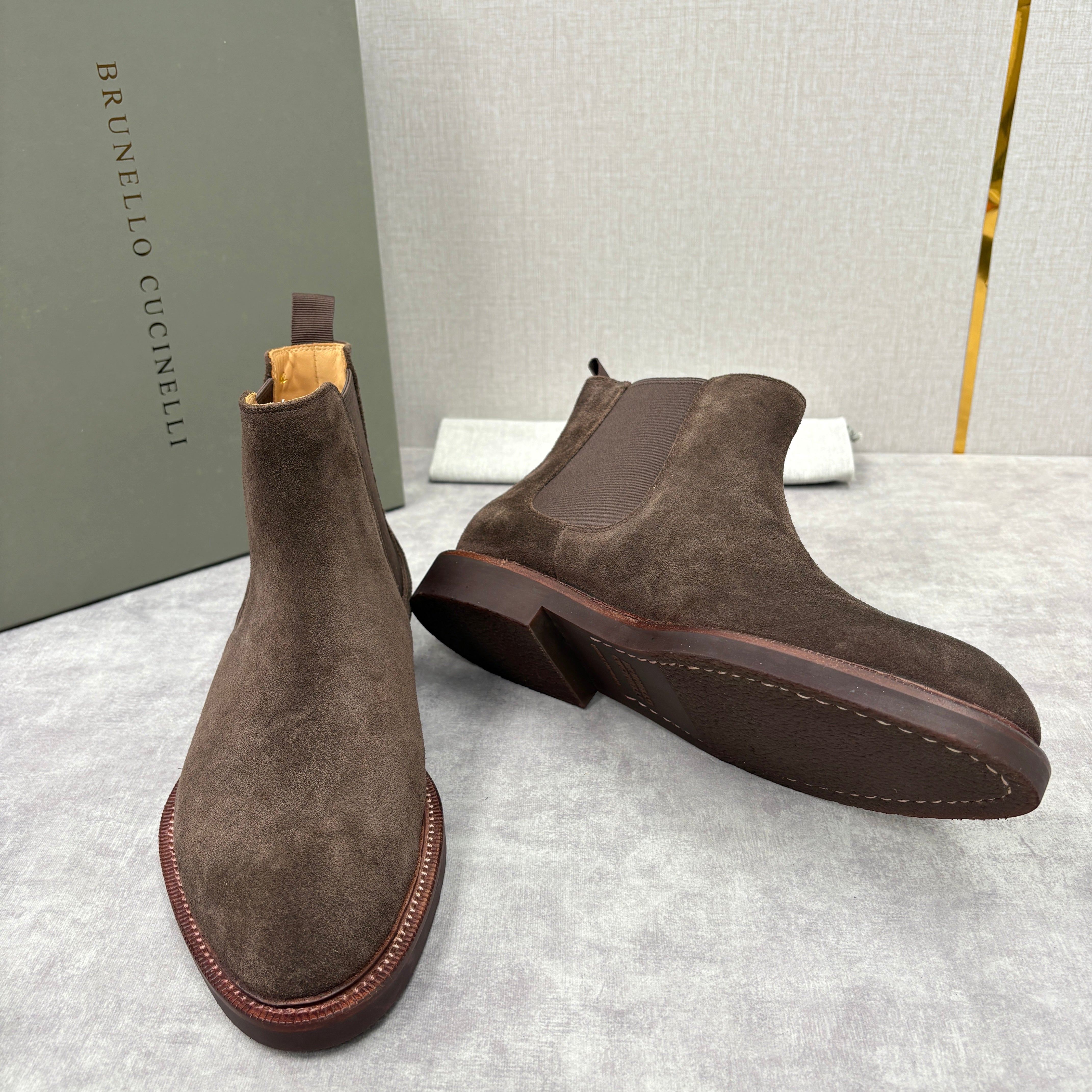 Tan, Dark Brown, Grey and Black Shoes - FashionHype.xyz